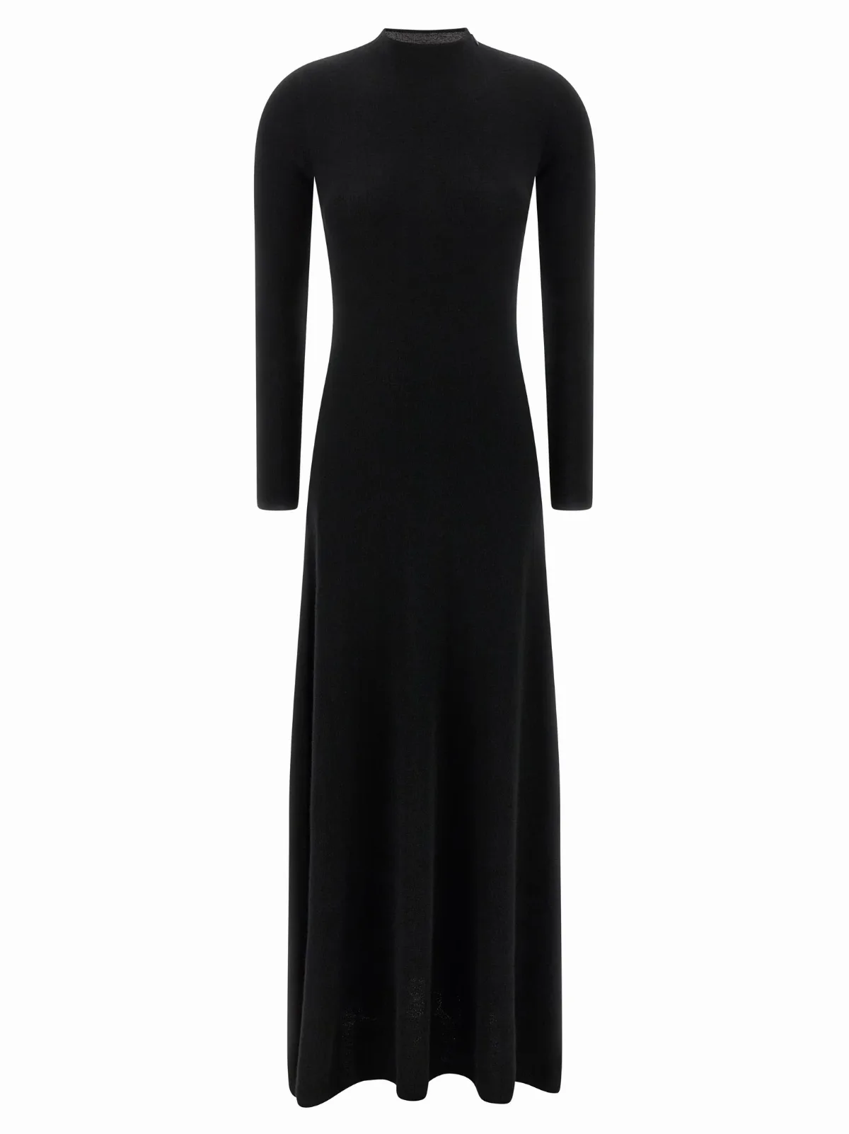Cashmere-Silk Blend Crew Neck Dress