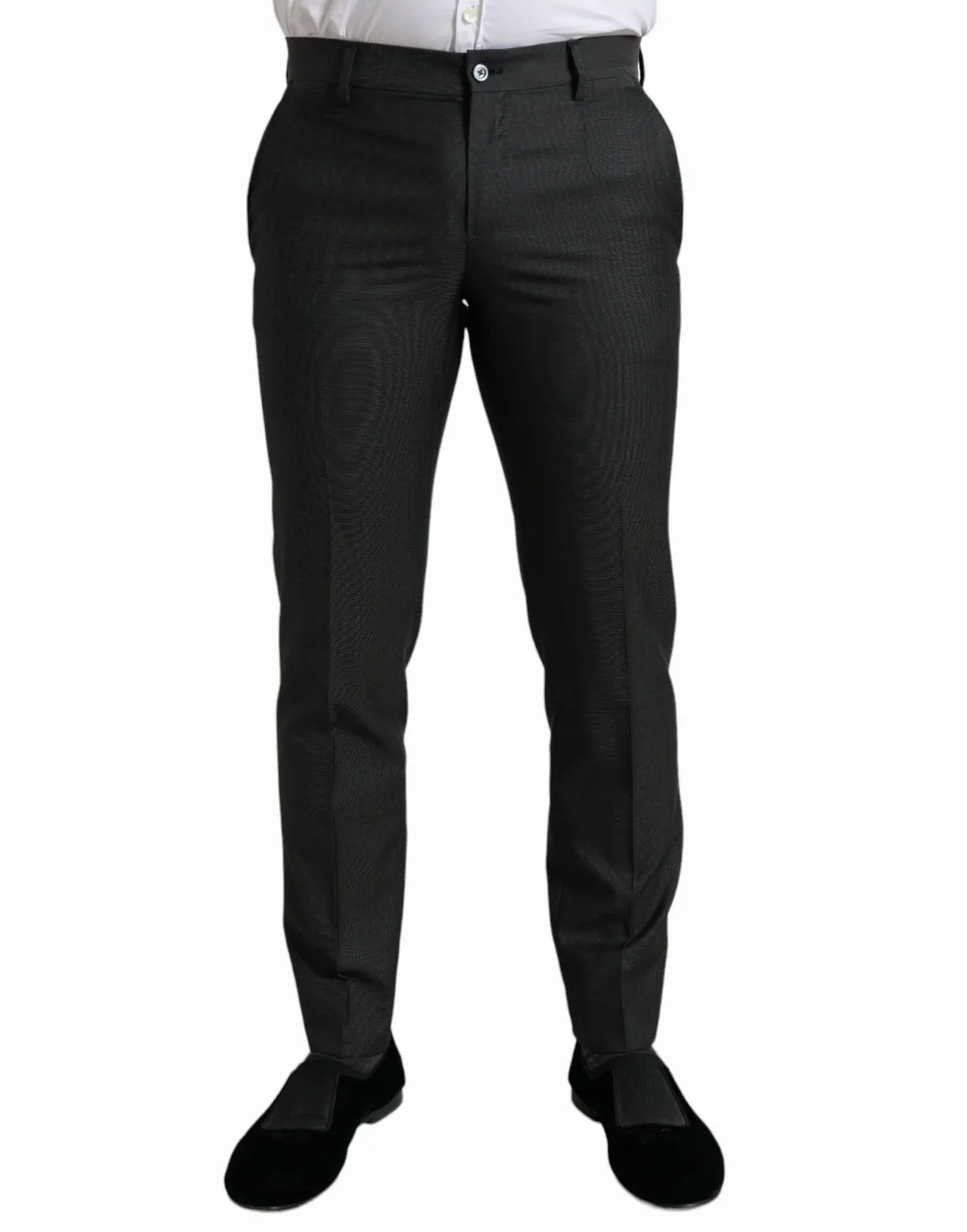 Stretch Wool-Blend Formal Trousers