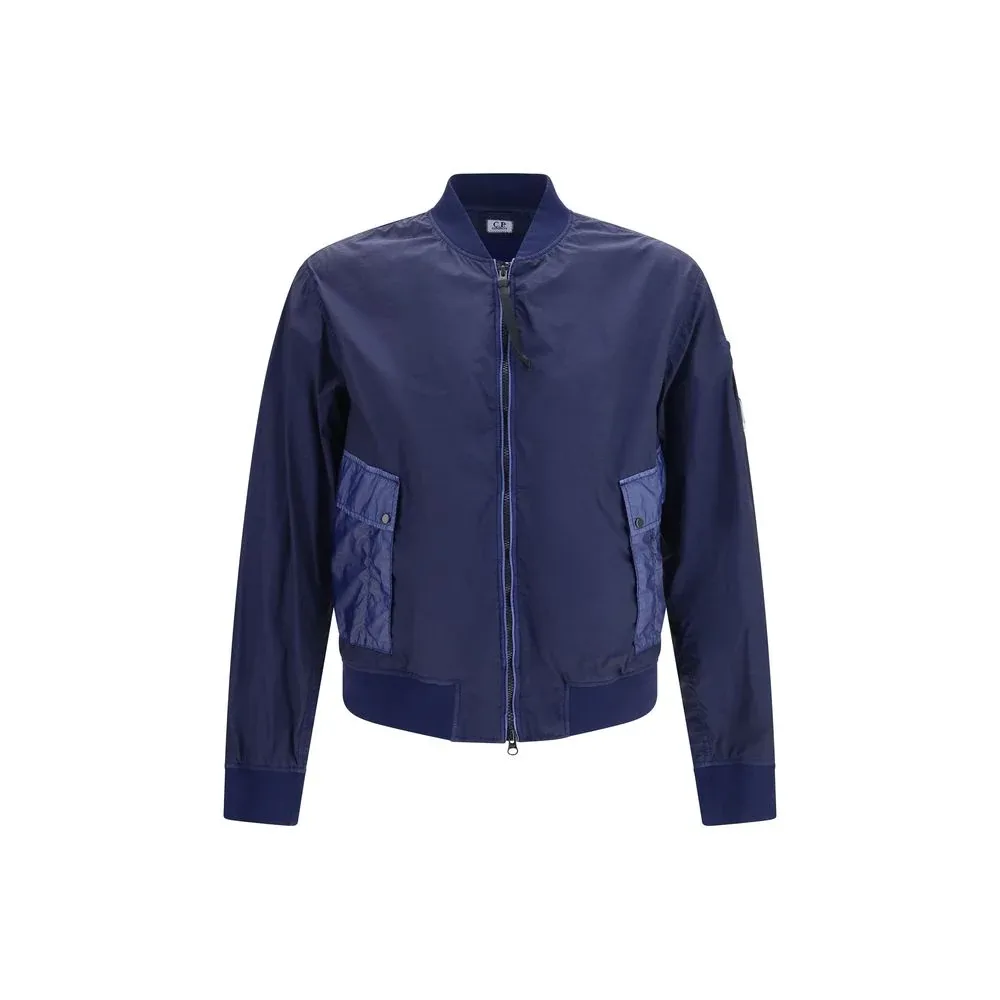 Bi-TM Mixed Lens Bomber Jacket