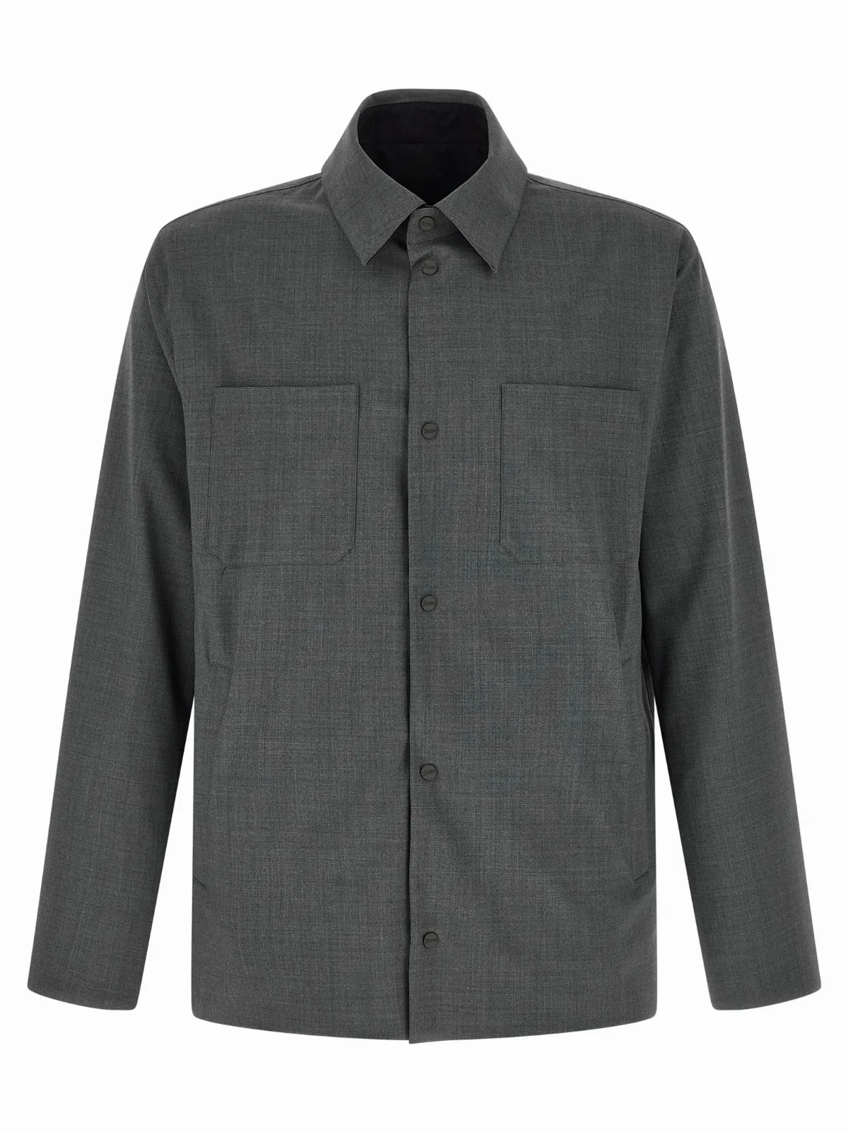 Reversible Wool-Blend Overshirt