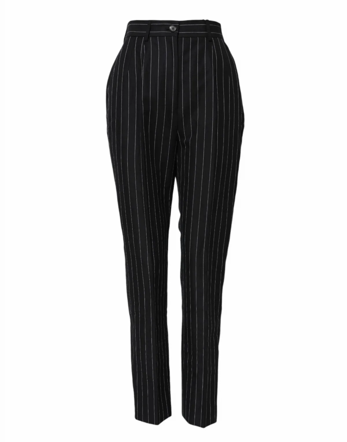 Pinstriped Linen-Cotton Trousers