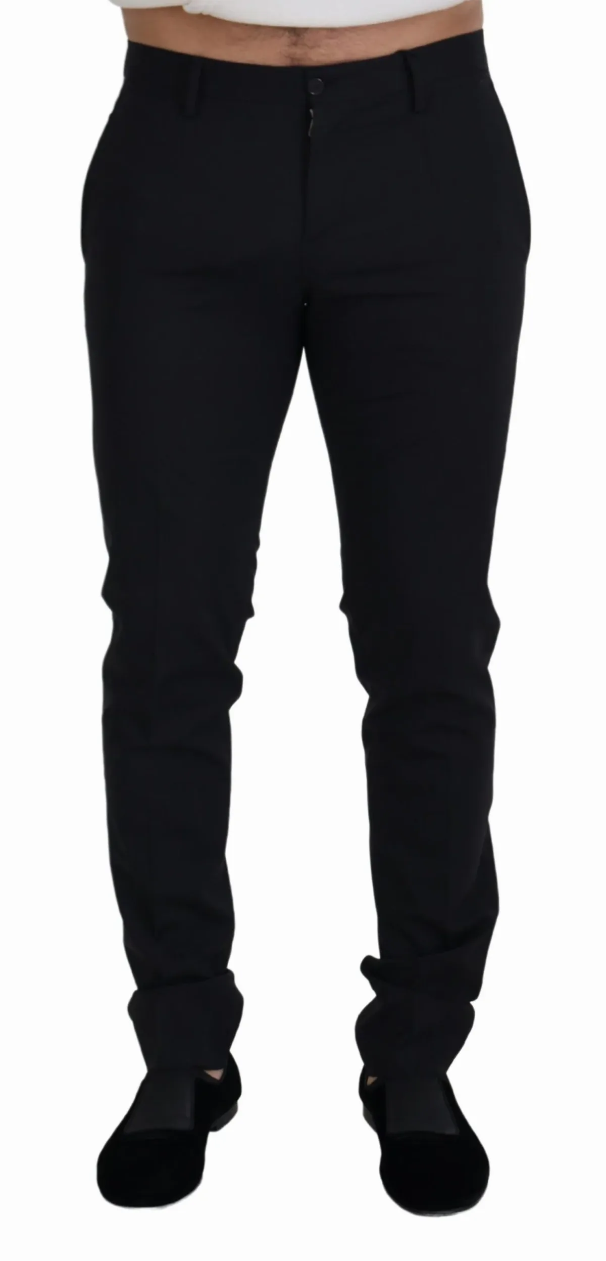 Wool-Elastane Formal Trousers