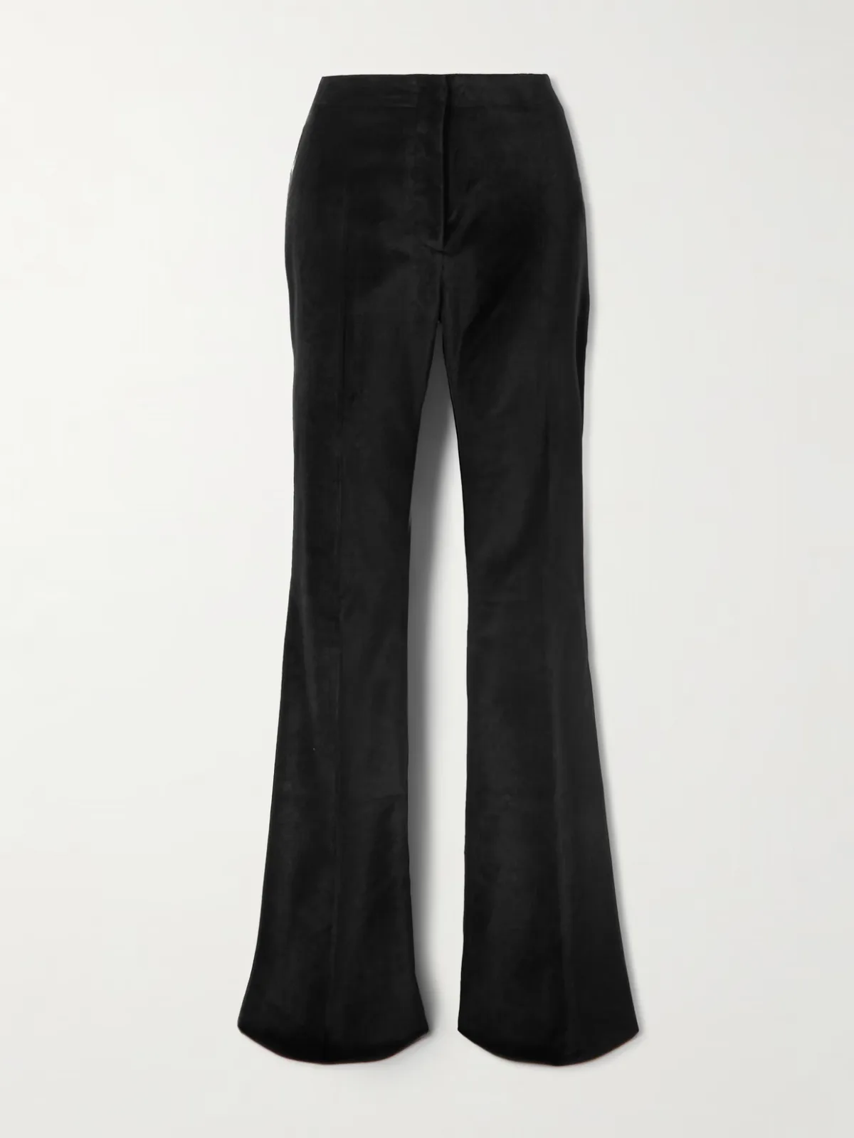 - Roux Cotton-blend Velvet Flared Pants -