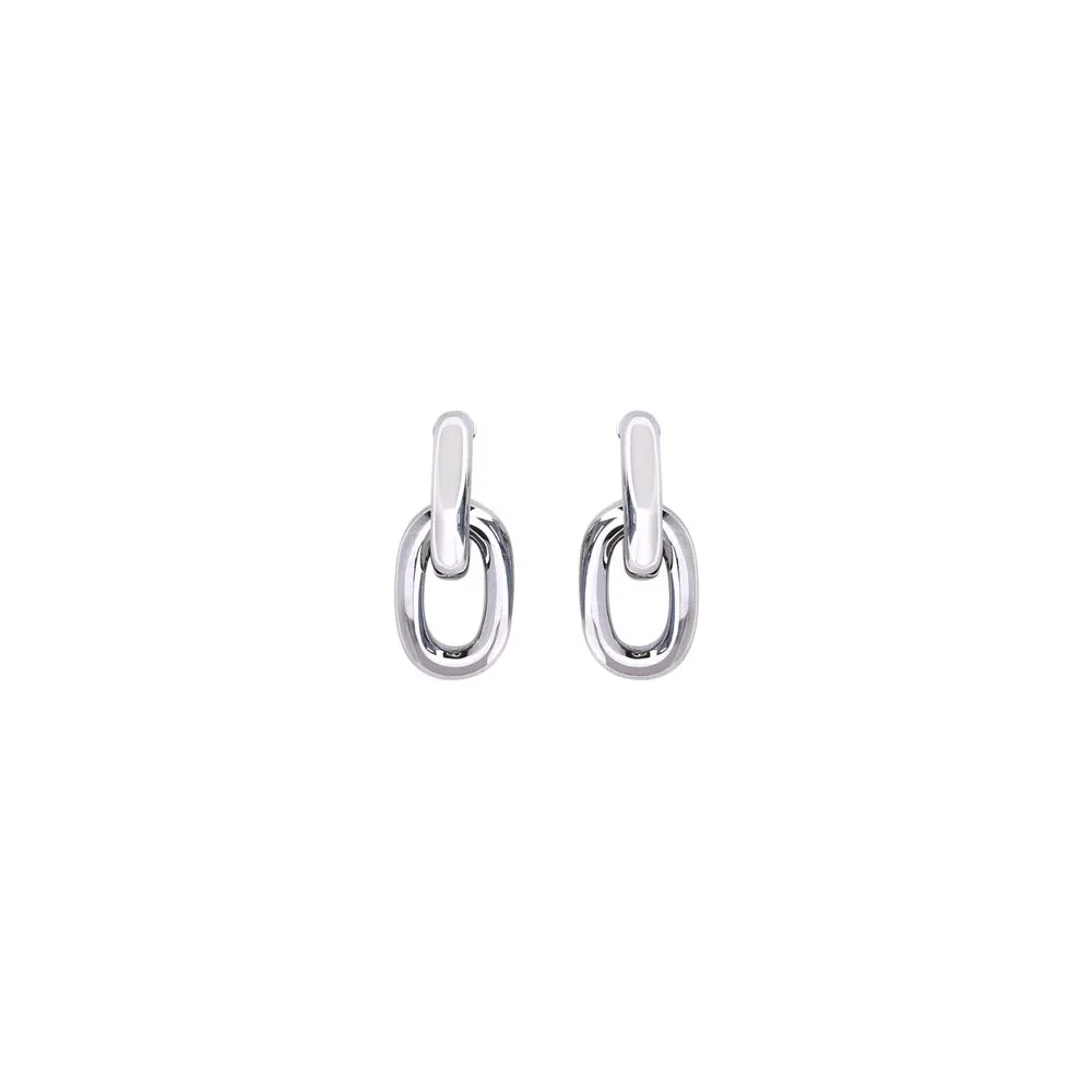 Double XL Link Earrings by Rabanne