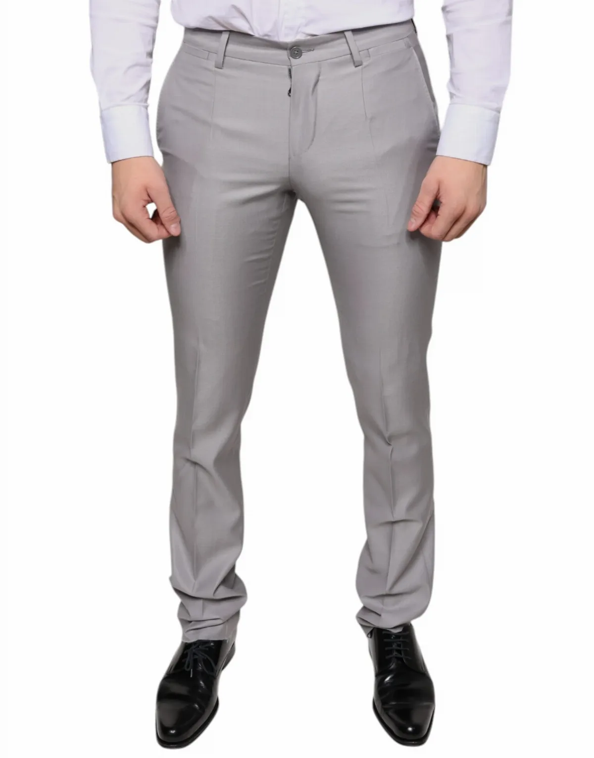 Virgin Wool and Silk Blend Trousers