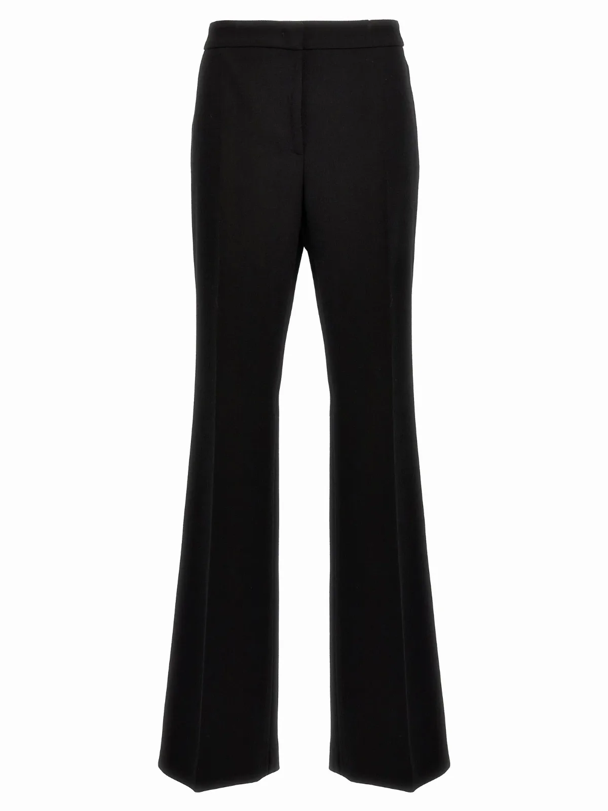 Wool Blend Crepe Trousers