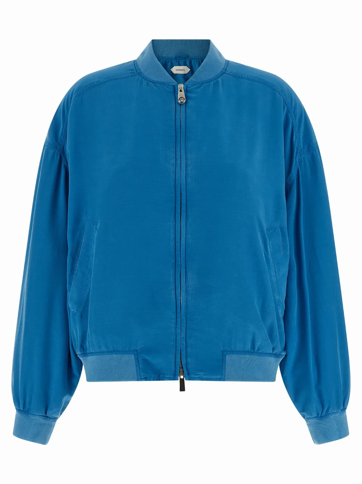 Silk Poplin Bomber Jacket
