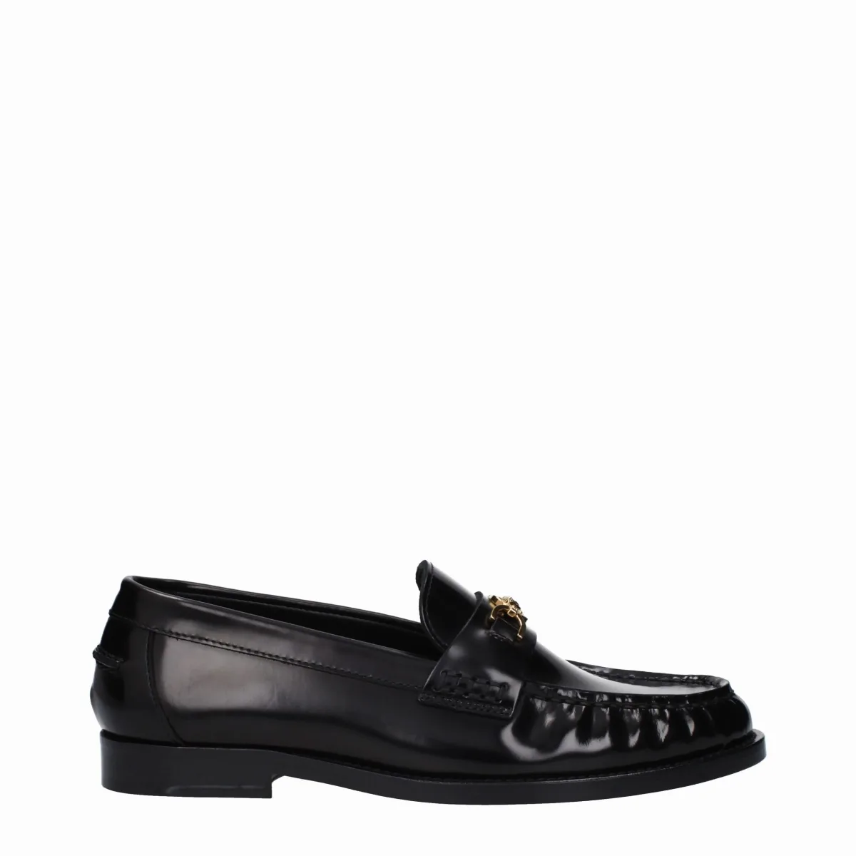 Logo-Detailed Leather Loafer