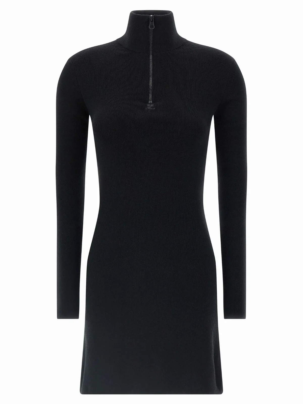 Merino Wool Half-Zip Sweater Dress