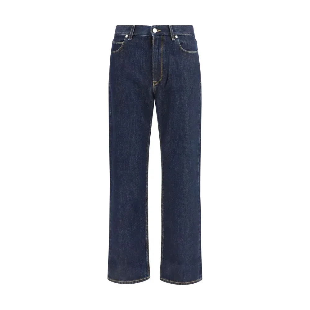 Straight-Leg Cotton Jeans