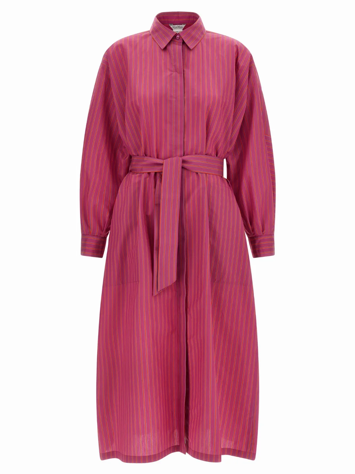 Striped Cotton-Silk Dress