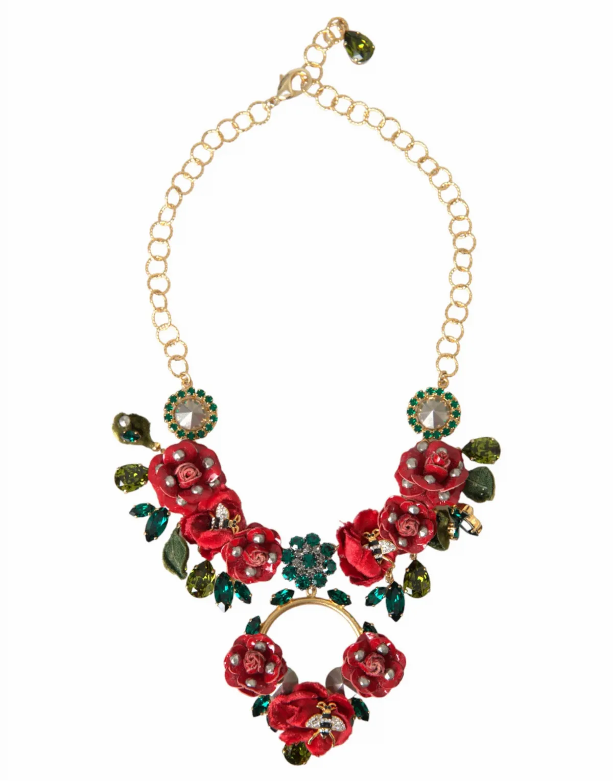Crystal-Embellished Rosepetal Necklace by Dolce & Gabbana