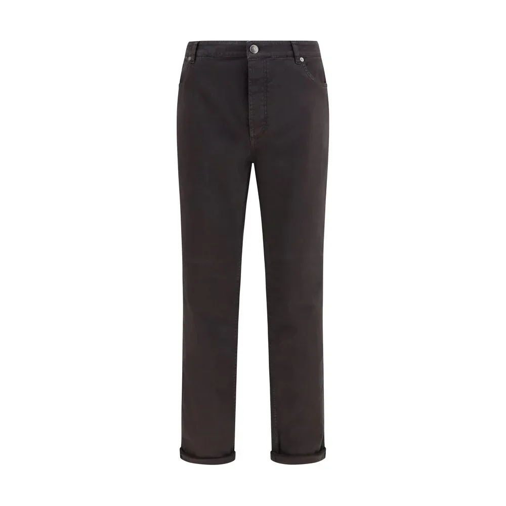Cotton Straight-Leg Jeans by BRUNELLO CUCINELLI