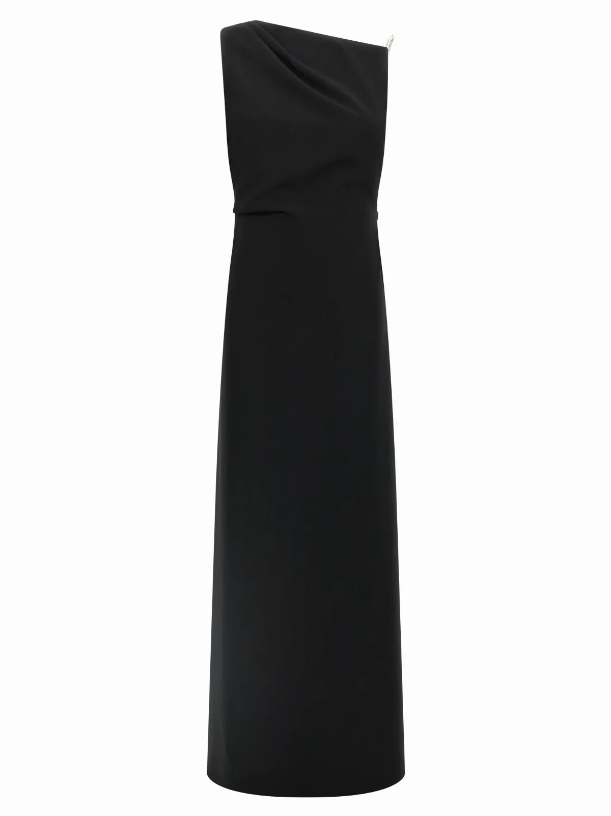 Asymmetric Draped Triacetate Dress