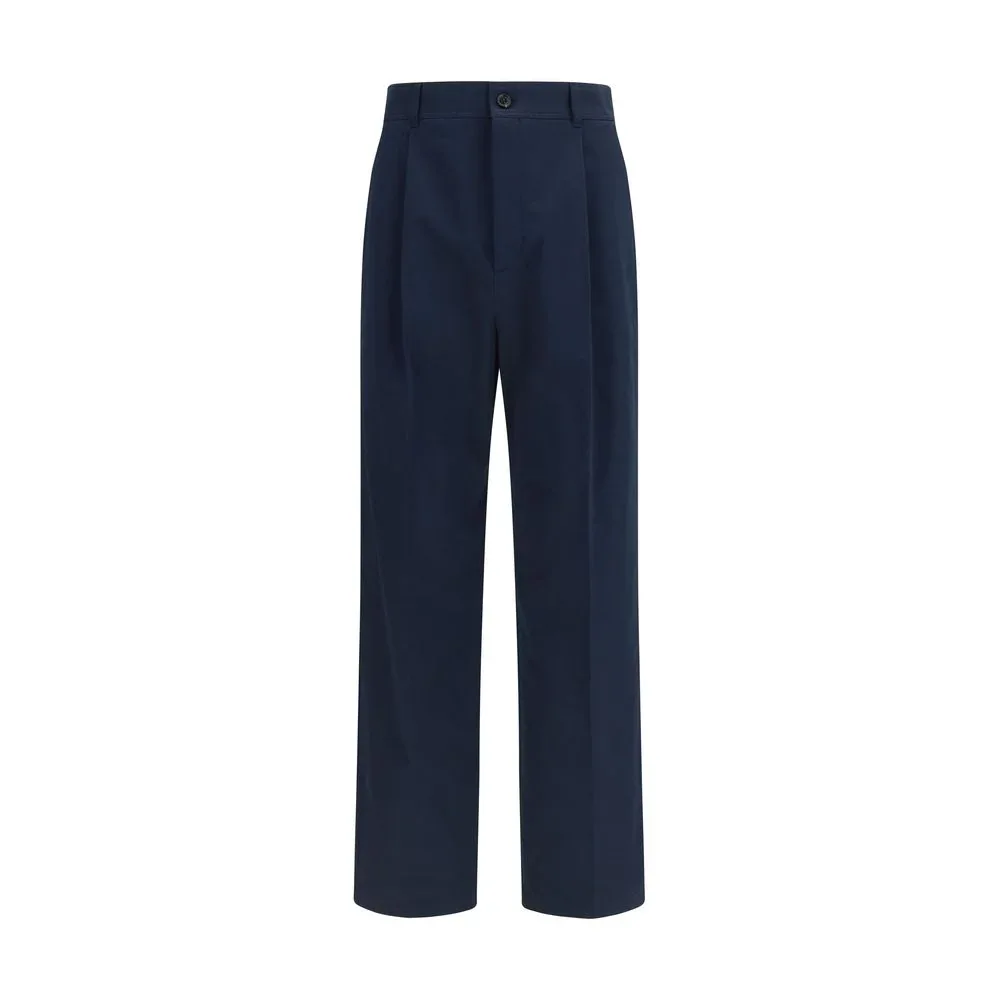 Straight Cotton Trousers