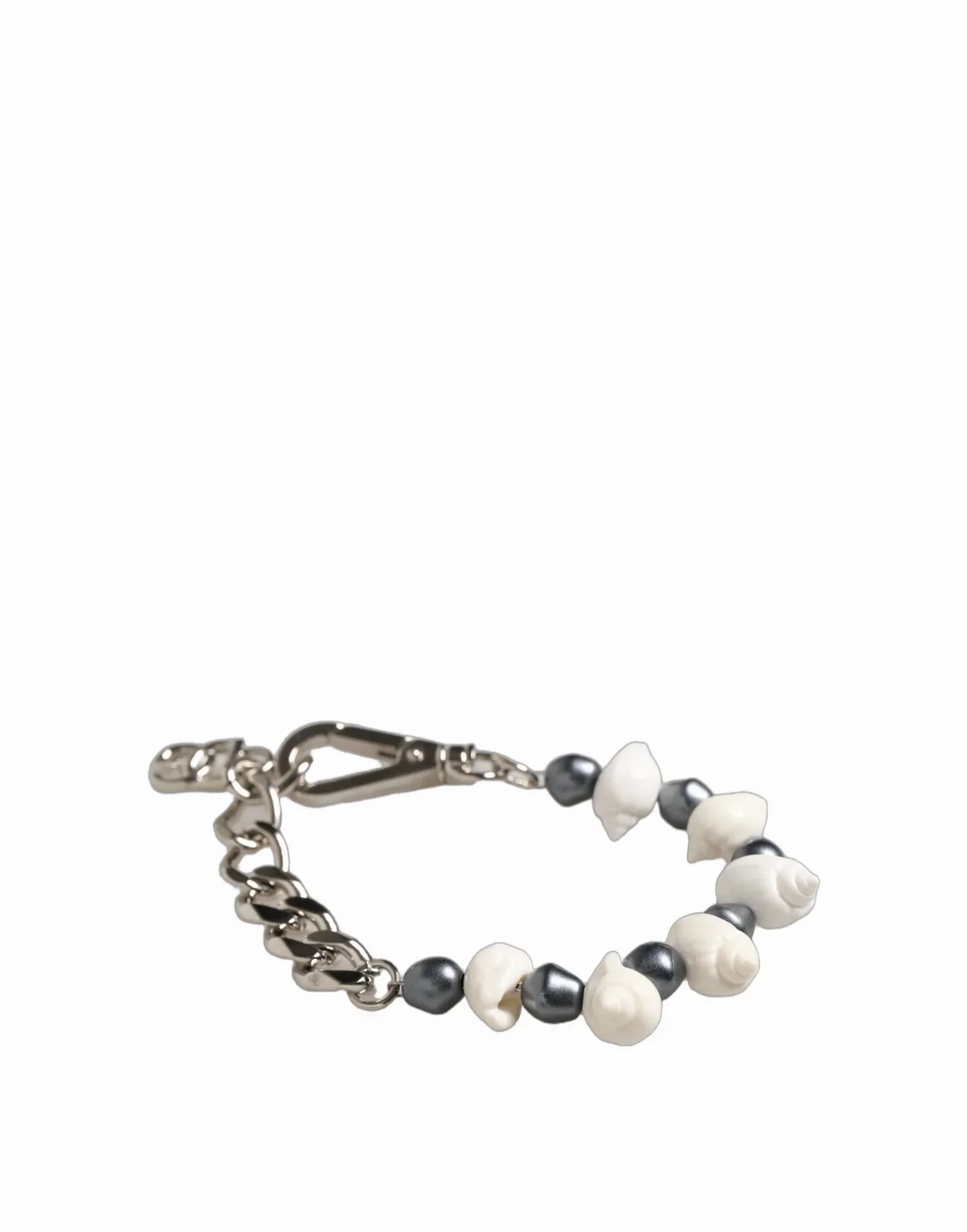 Beaded Pearl and Silver-Tone Chain Bracelet by Dolce & Gabbana