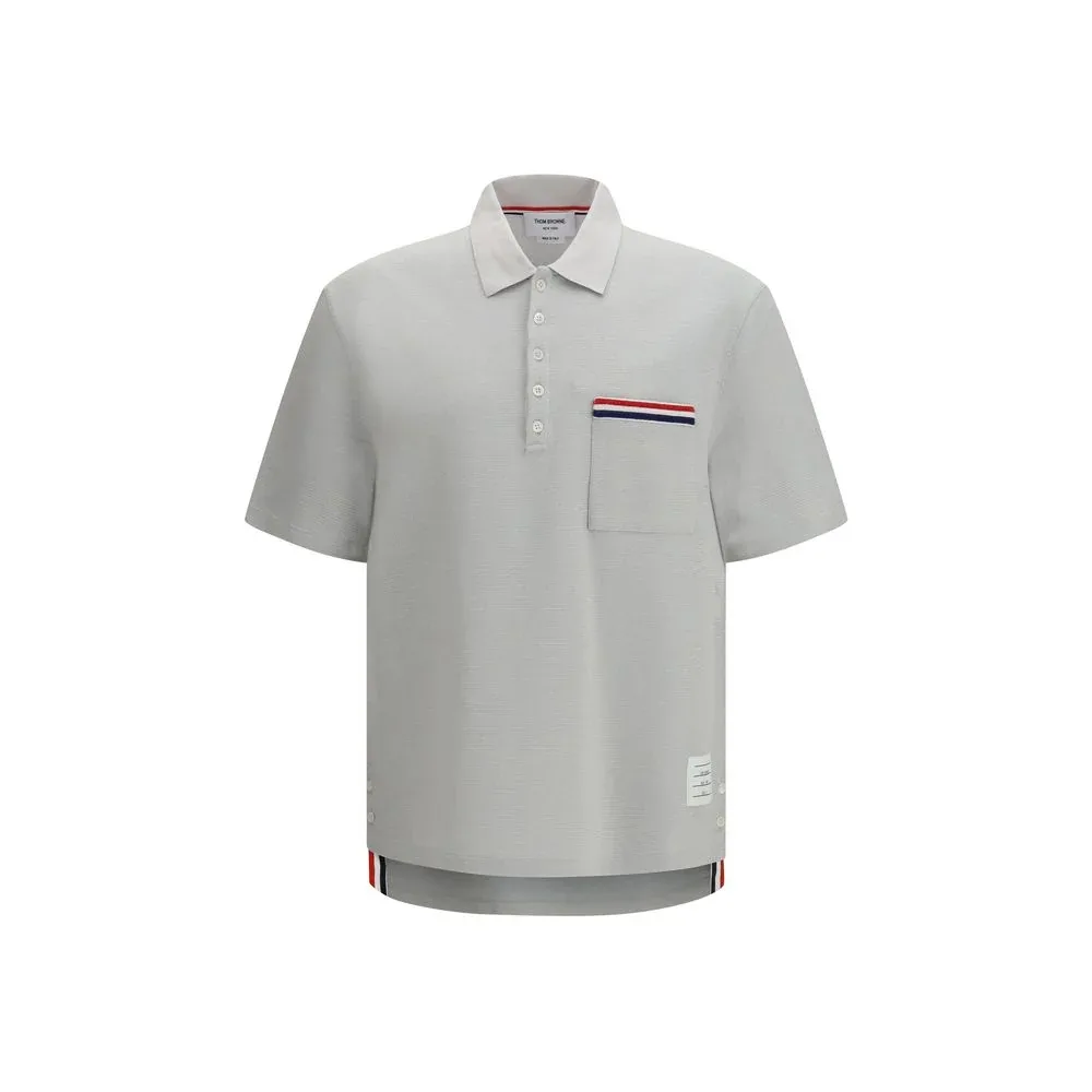 RWB Stripe-Trimmed Cotton Polo