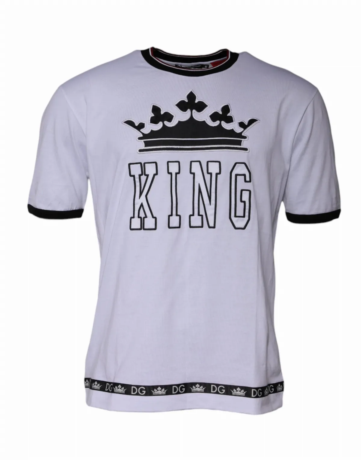 Crown & Logo-Embroidered T-Shirt