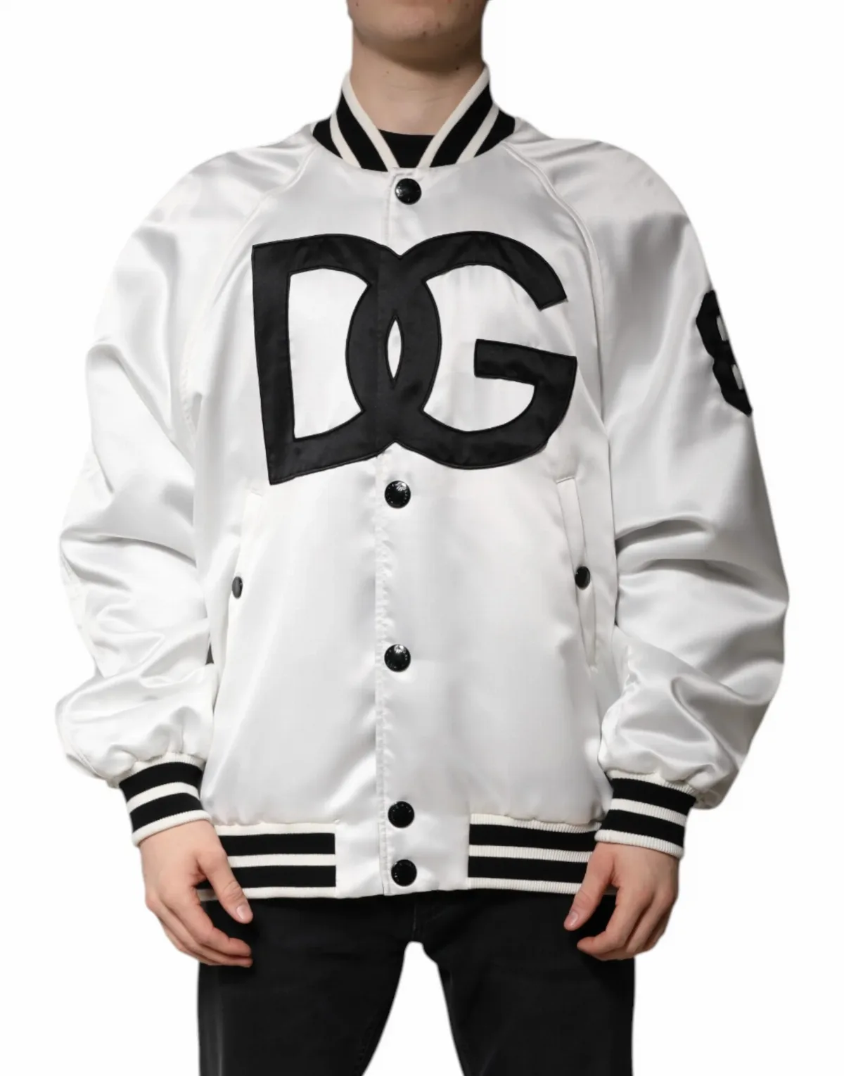 DG Logo Jersey Bomber Jacket