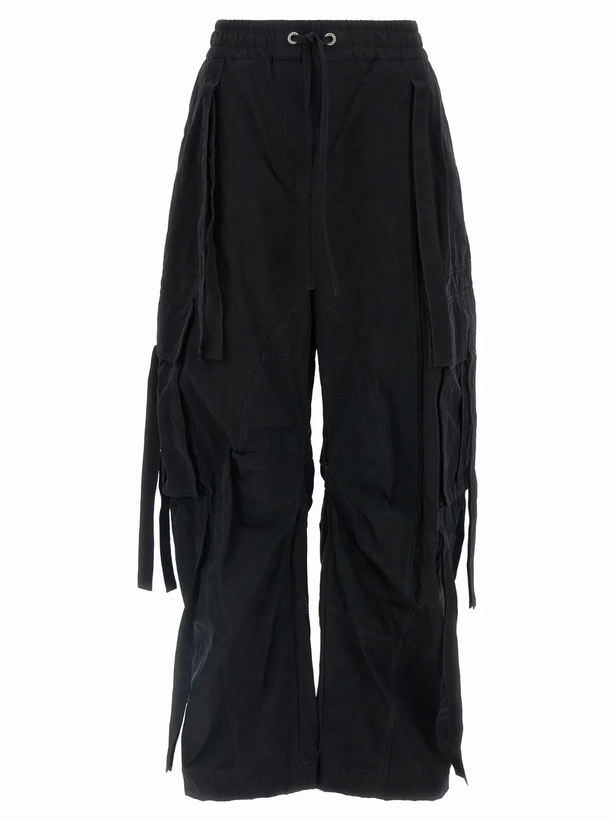 Washed Cotton-Blend Cargo Pants