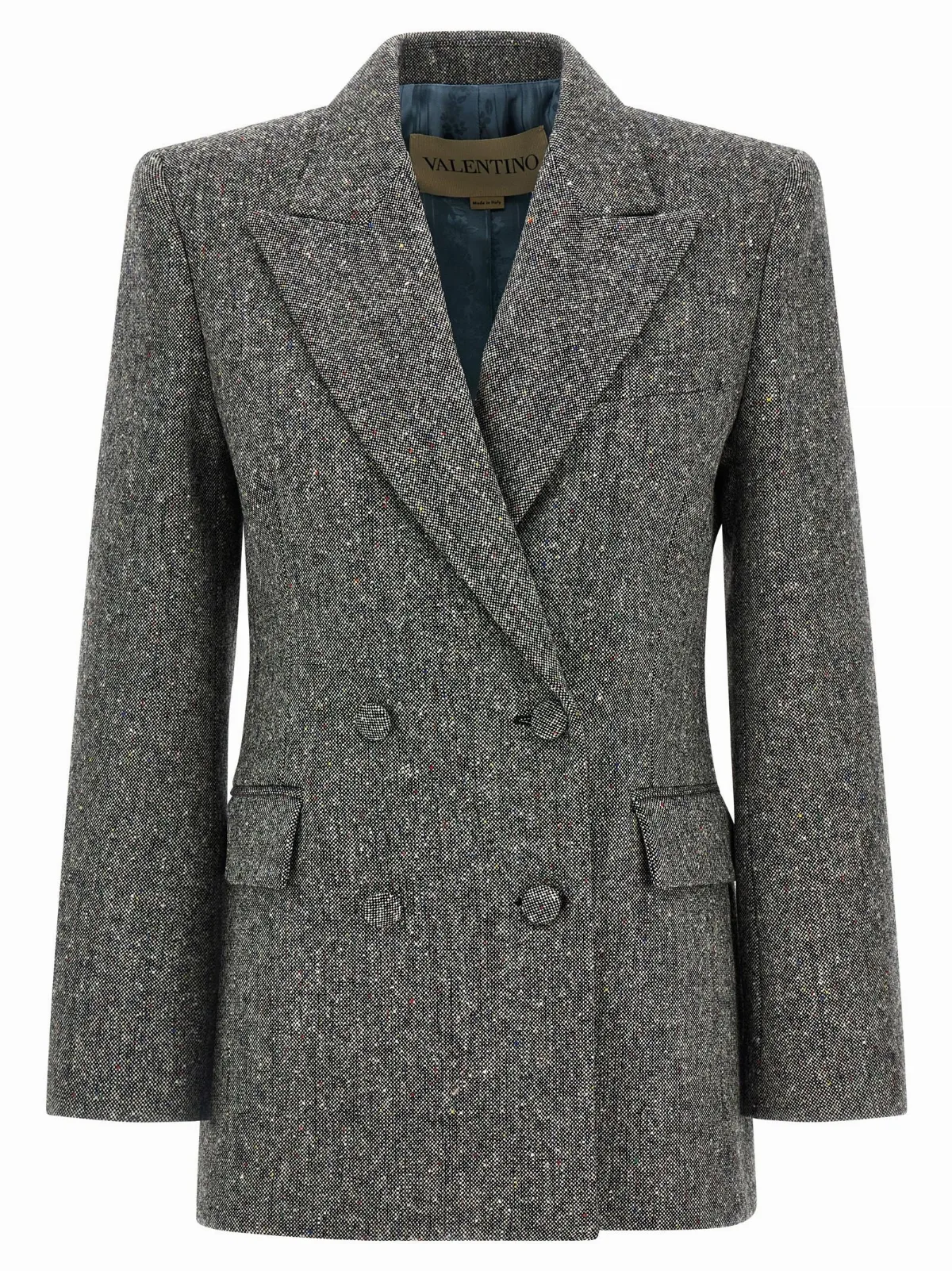 Virgin Wool Double-Breasted Blazer