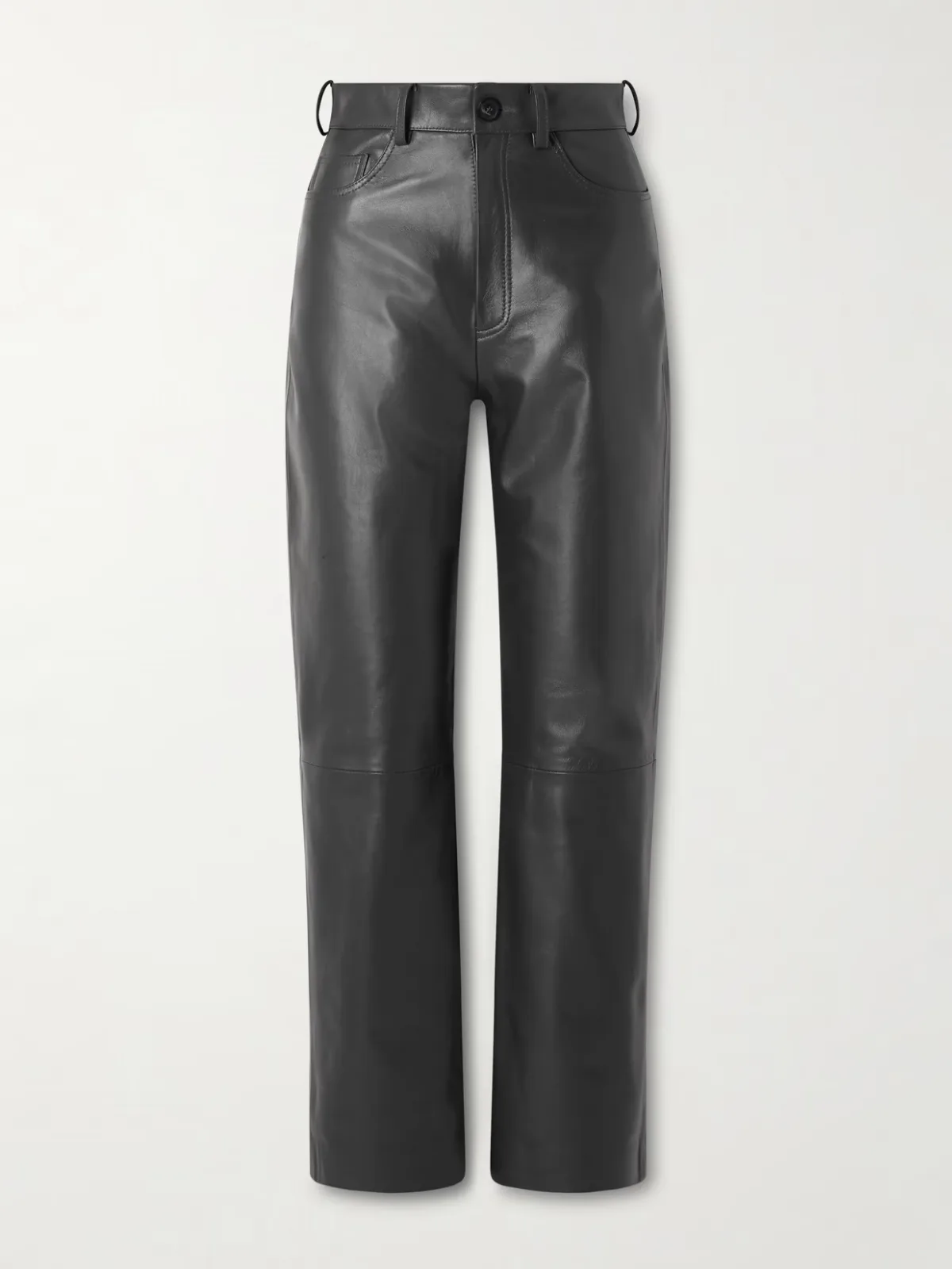 - Yeal Paneled Leather Straight-leg Pants -