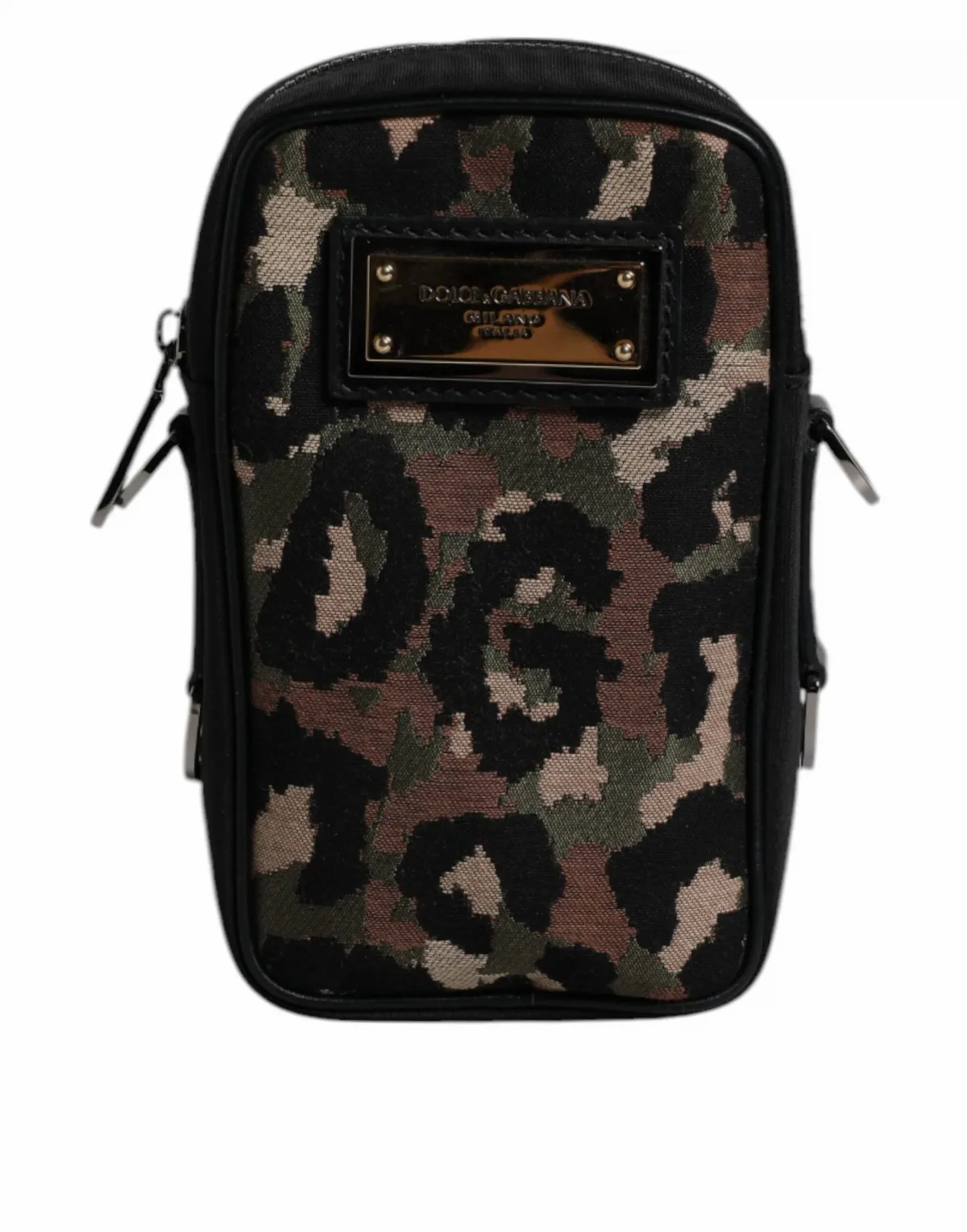 Leopard Jacquard Shoulder Bag