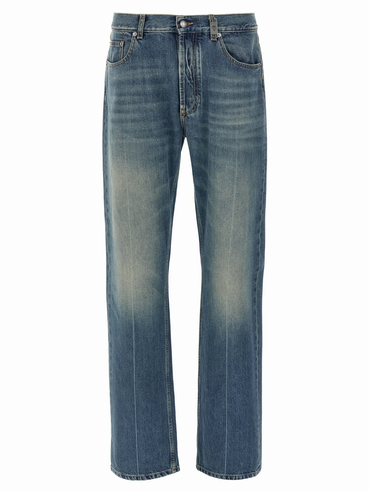 Stonewashed Cotton Jeans