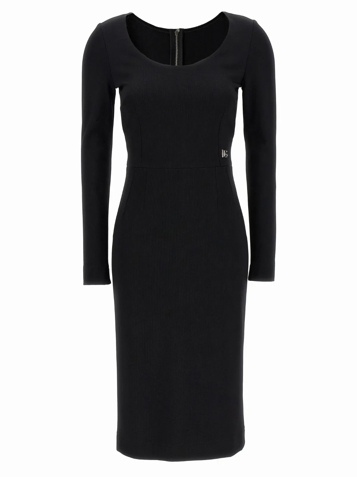 Stretch Viscose Midi Dress