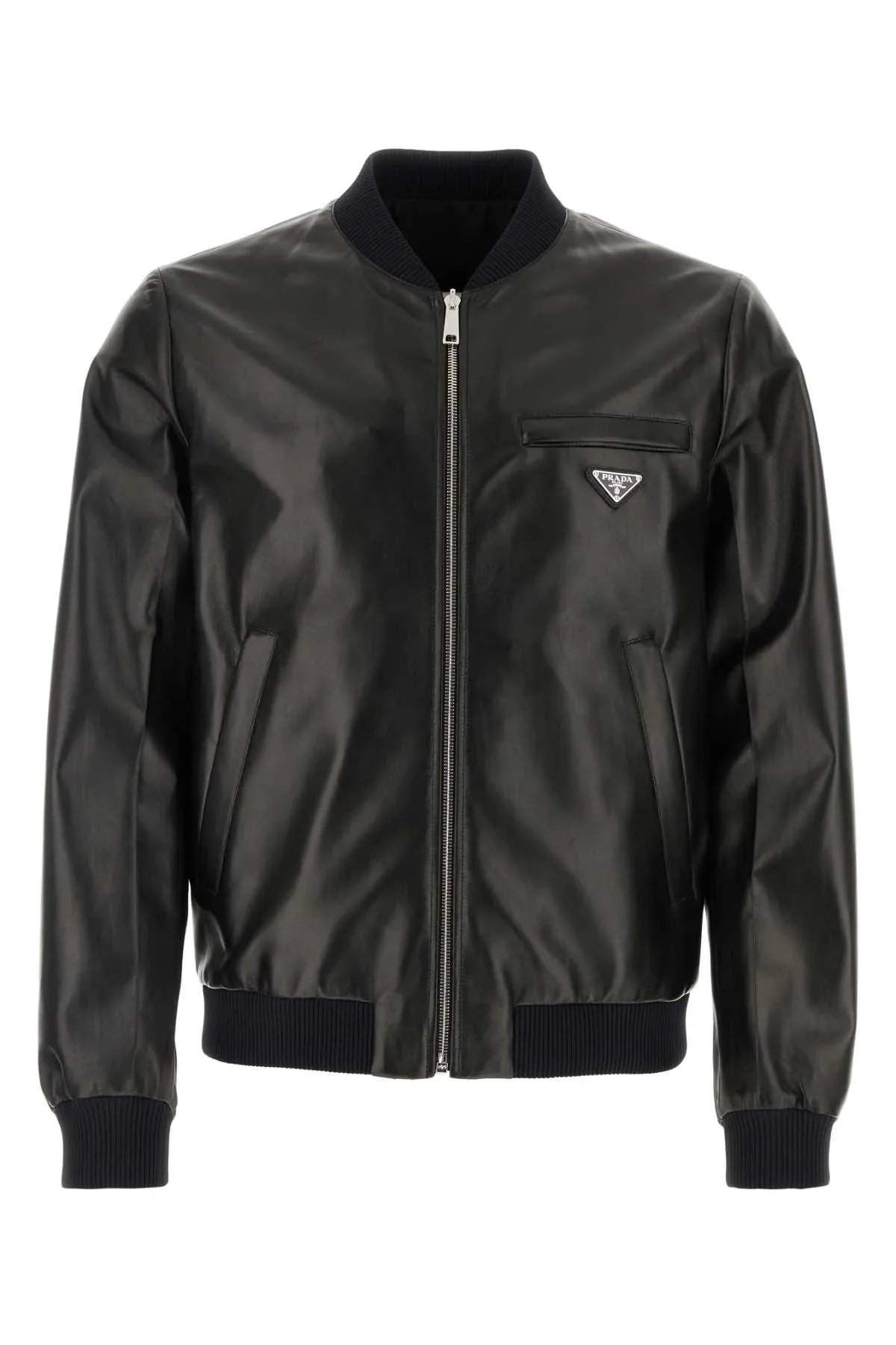 Nappa Leather Reversible Bomber Jacket