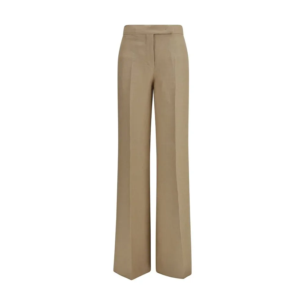 Linen Wide-Leg Trousers