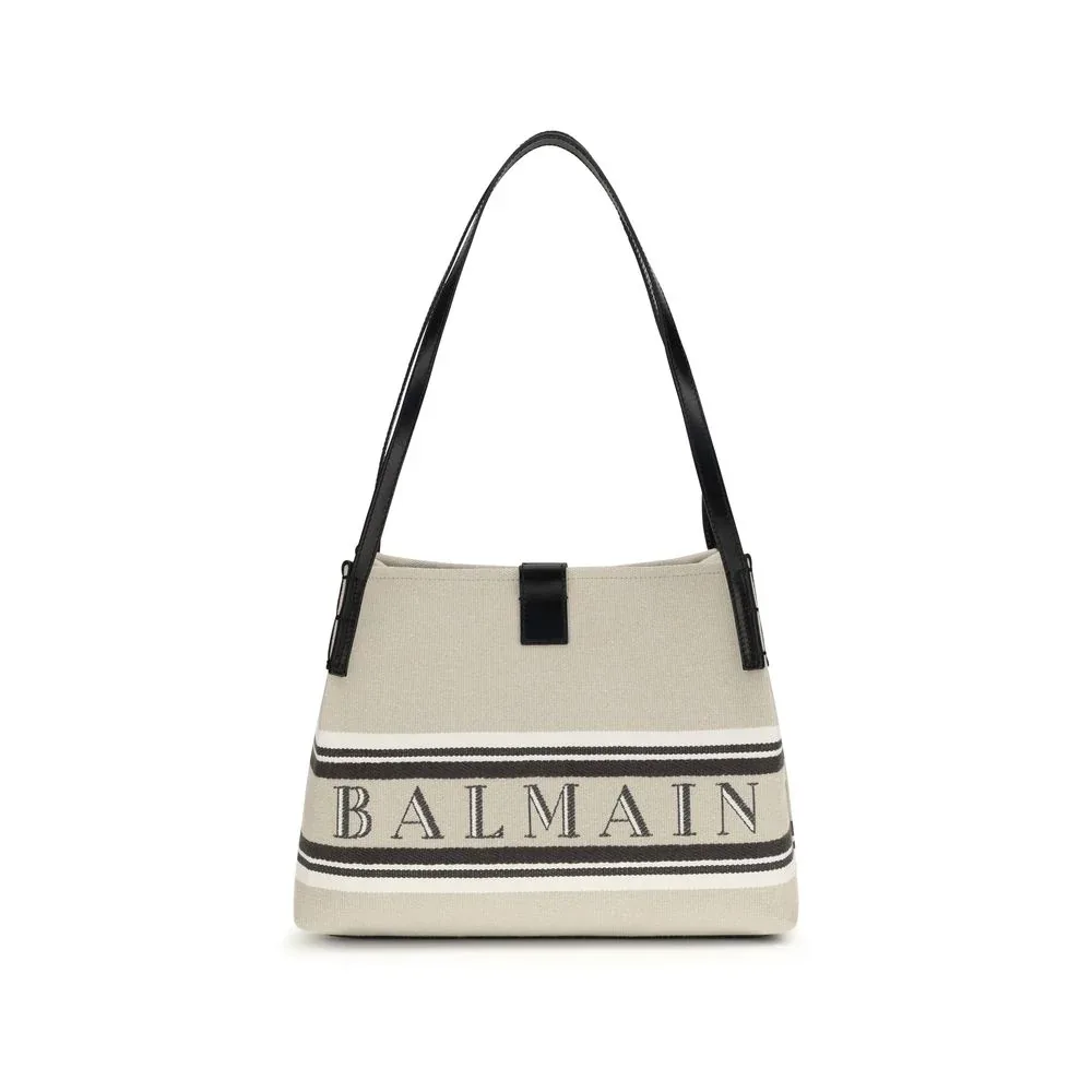 Logo-Jacquard Cotton Shoulder Bag