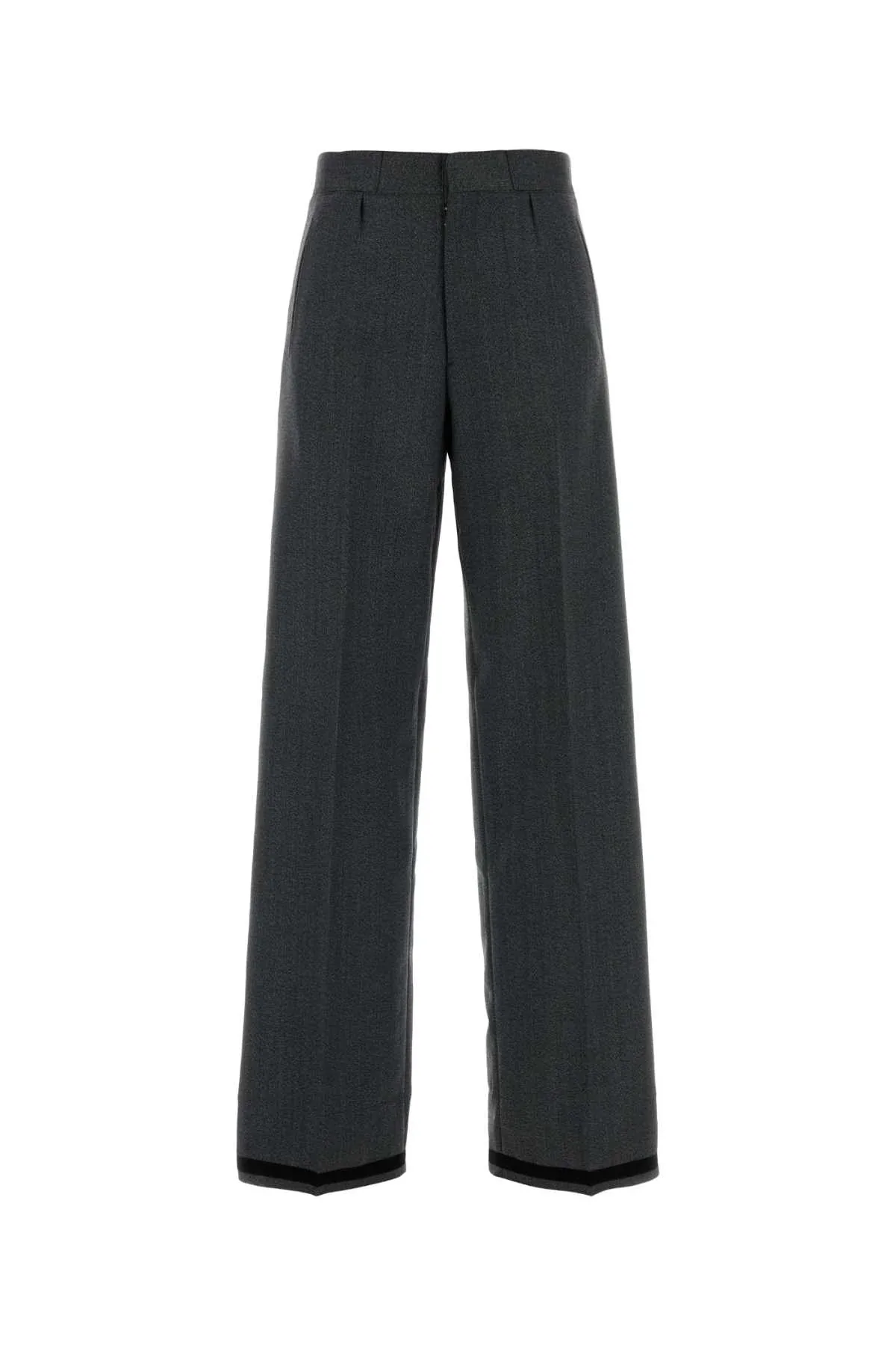 Wool-Polyester Trousers