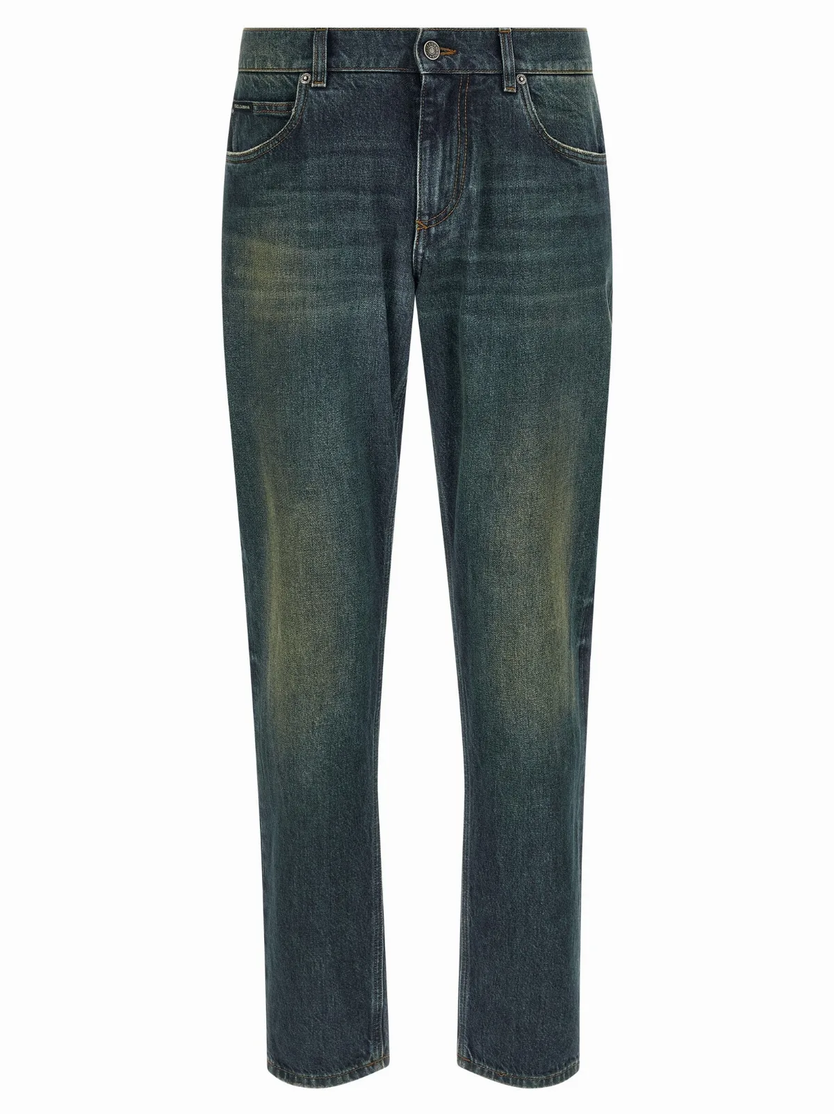 Stone-Wash Cotton Jeans
