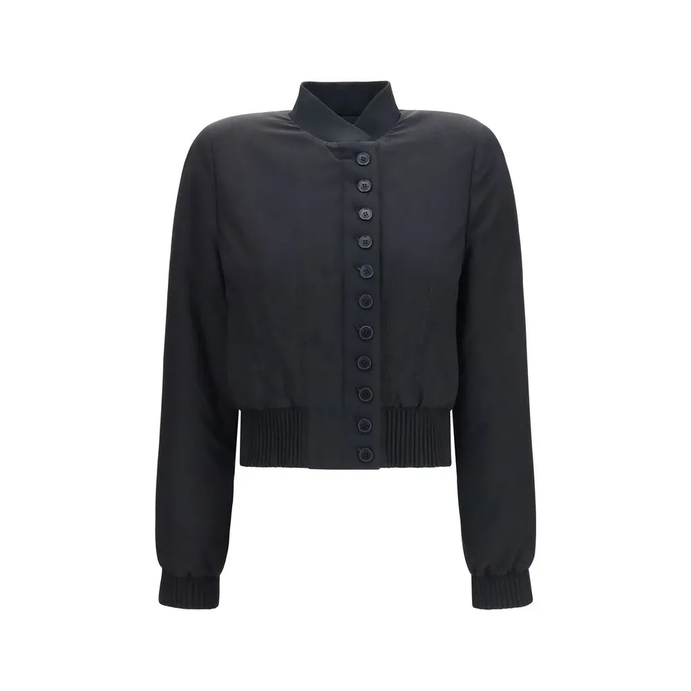 Button-Front Polyester Jacket