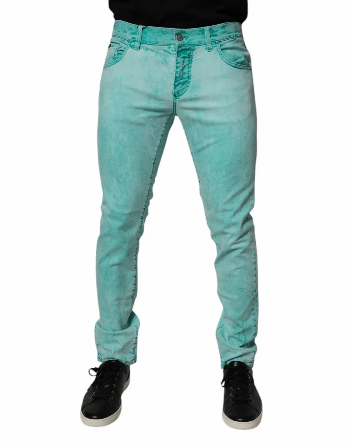 Tie-Dye Skinny Denim Jeans