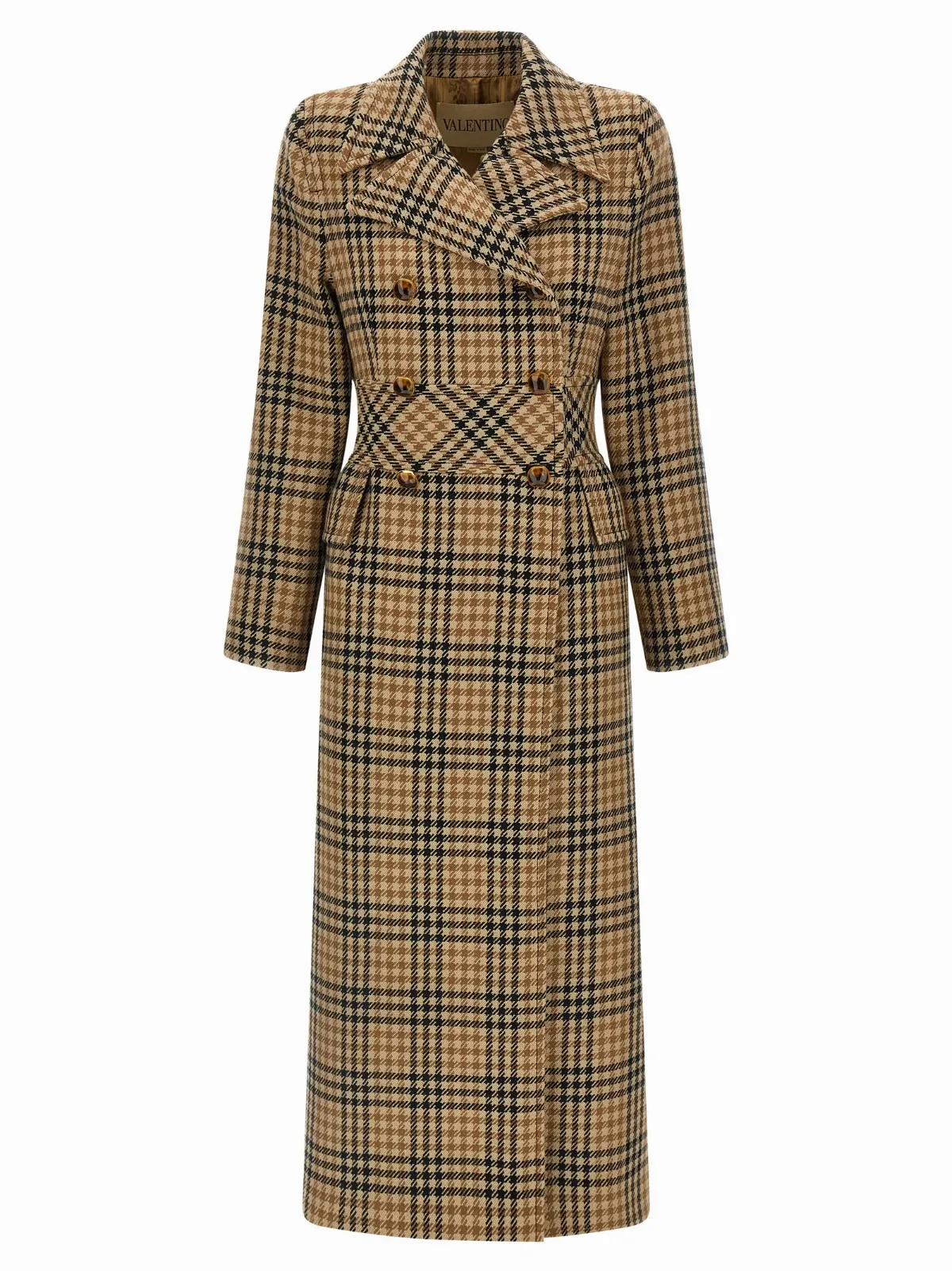 Virgin Wool Double-Breasted Coat