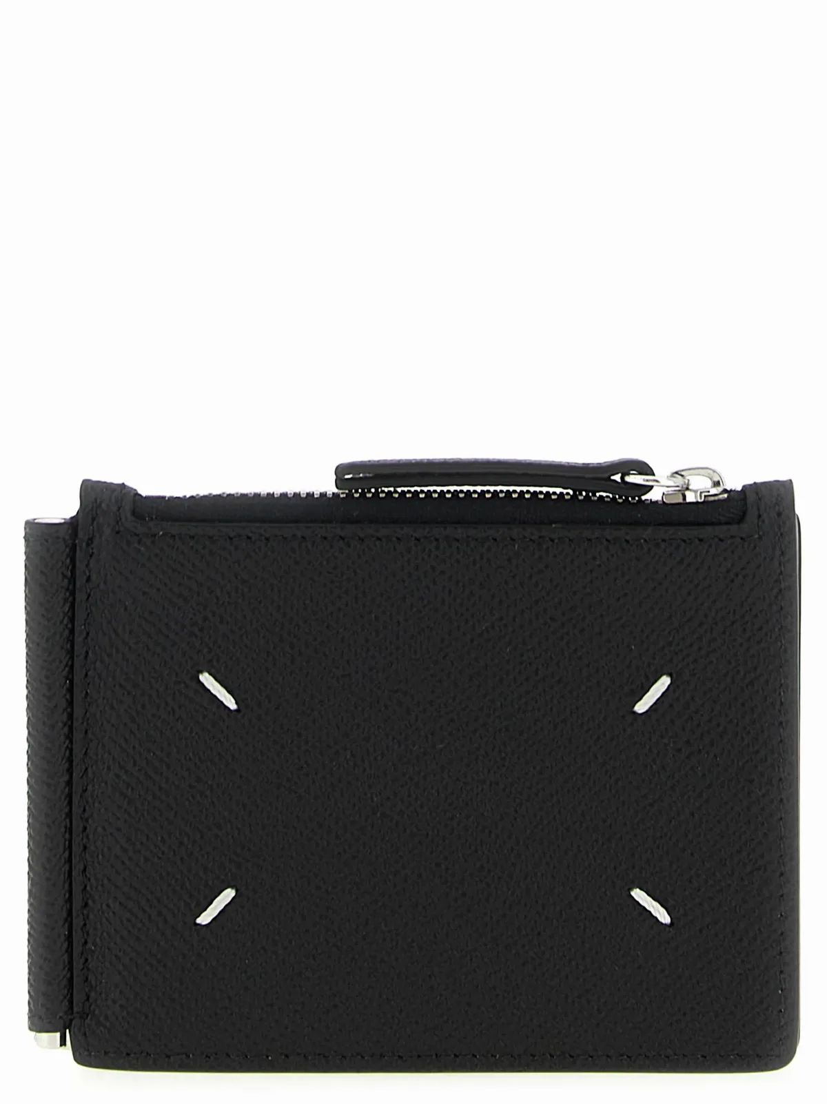 Logo-Embroidered Leather Wallet