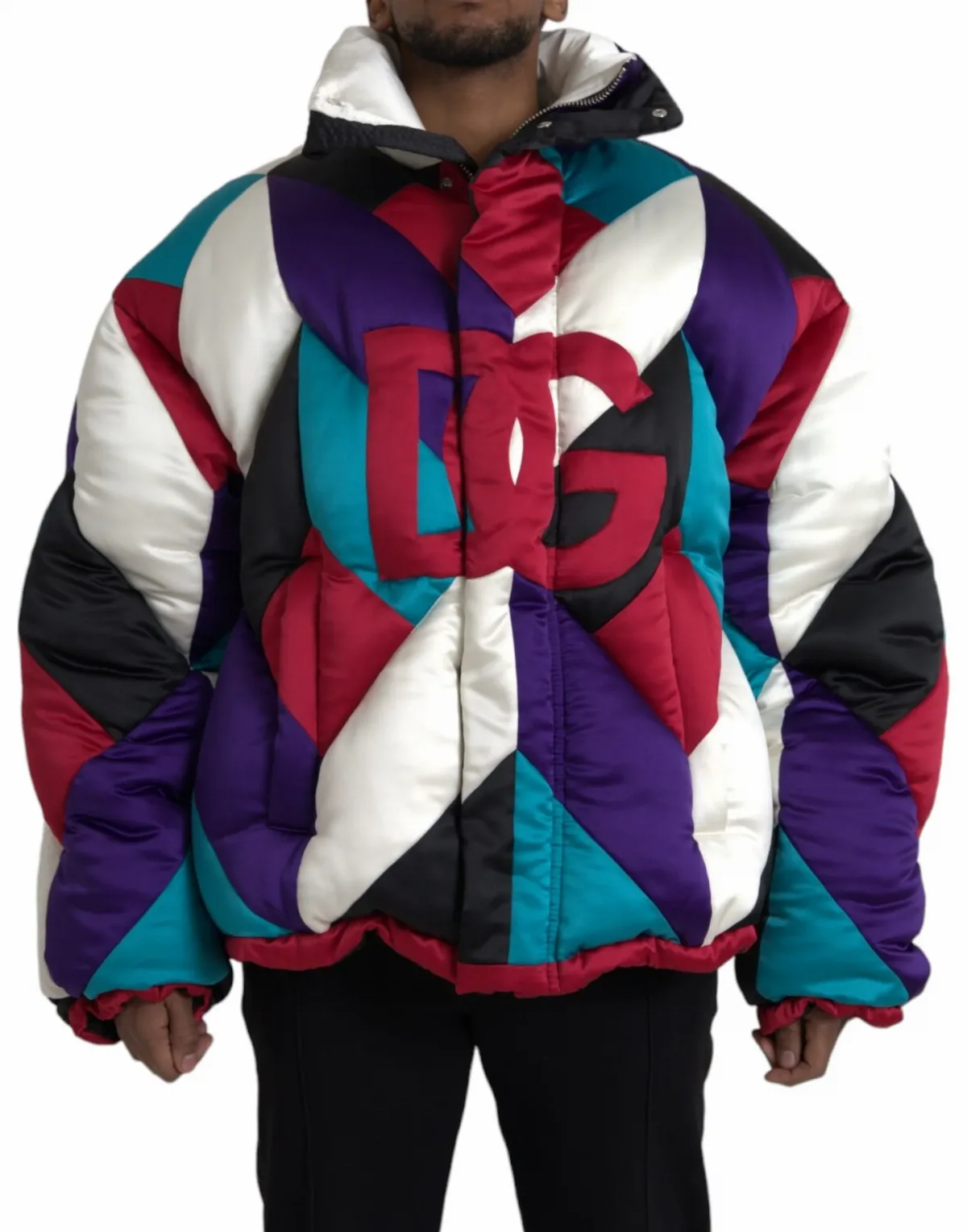 Logo Windbreaker Puffer Jacket