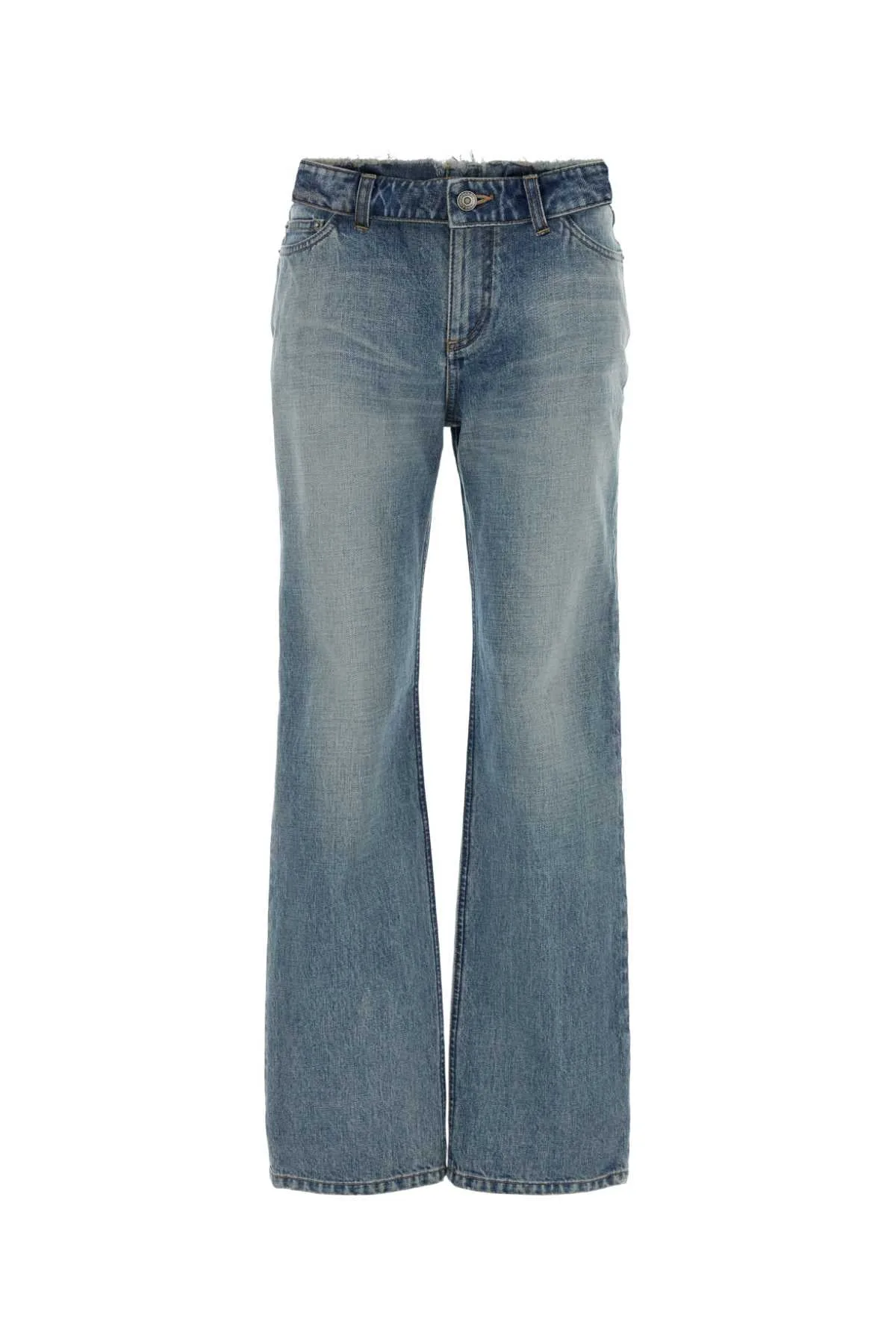Mid-Wash Denim Jeans
