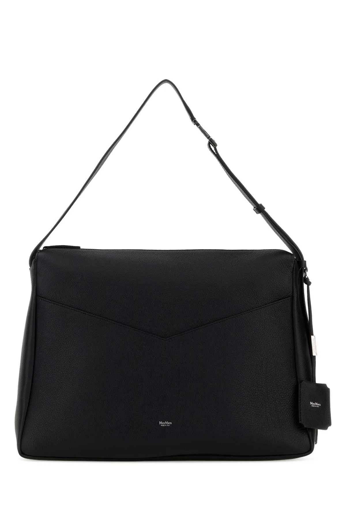 Black Leather Kipperl Shoulder Bag