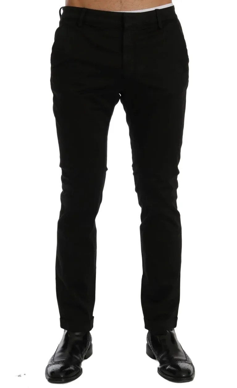 Slim Fit Cotton Stretch Trousers