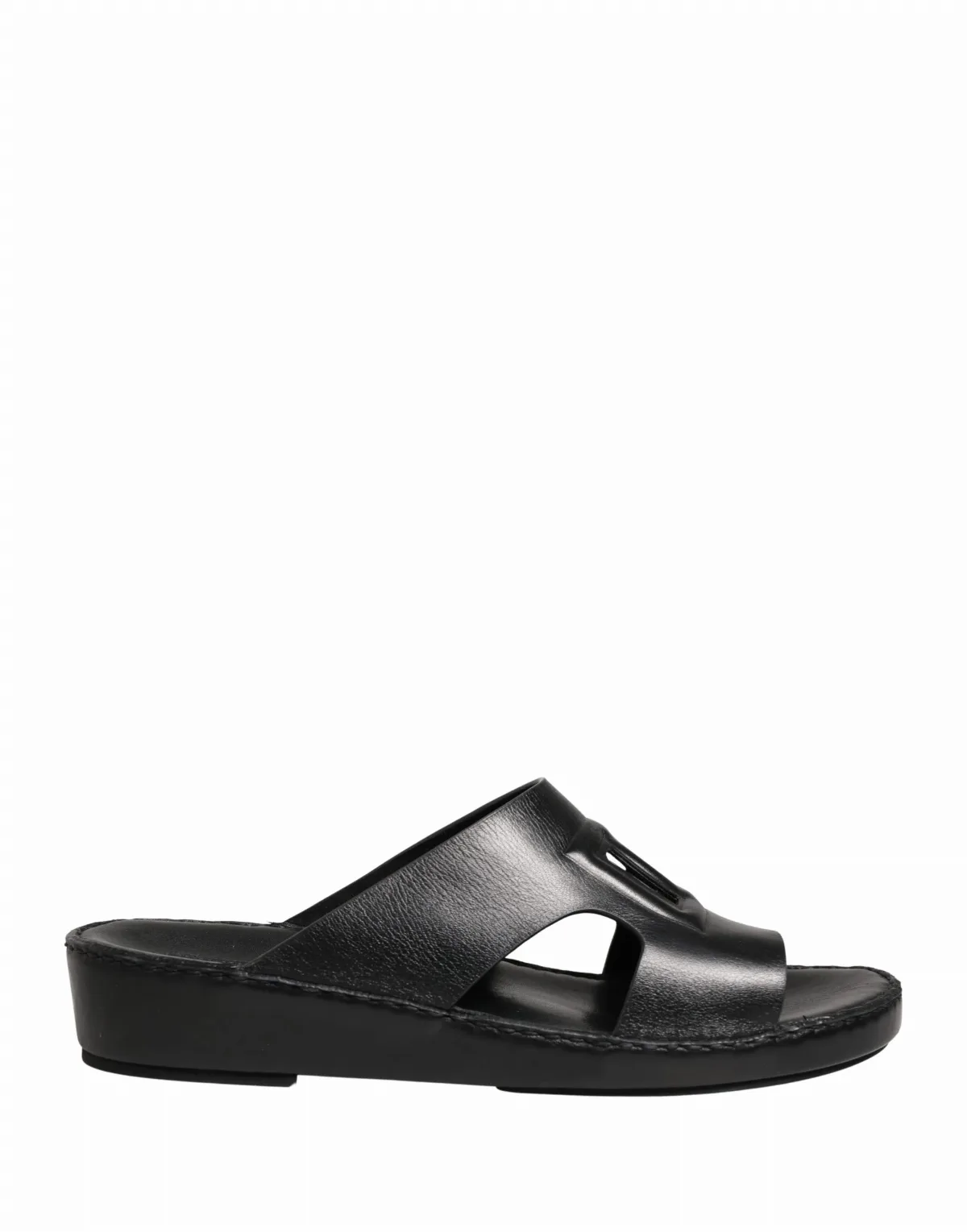 Leather Cutout DG Logo Sandals