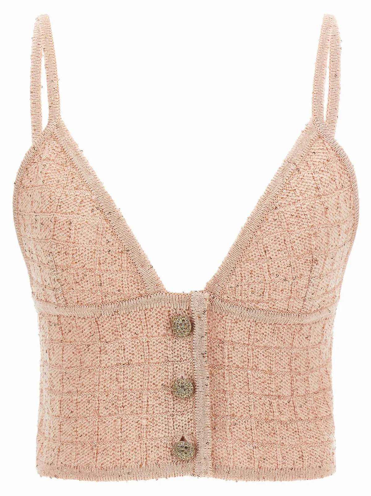 Micro Sequin Knit Tank Top