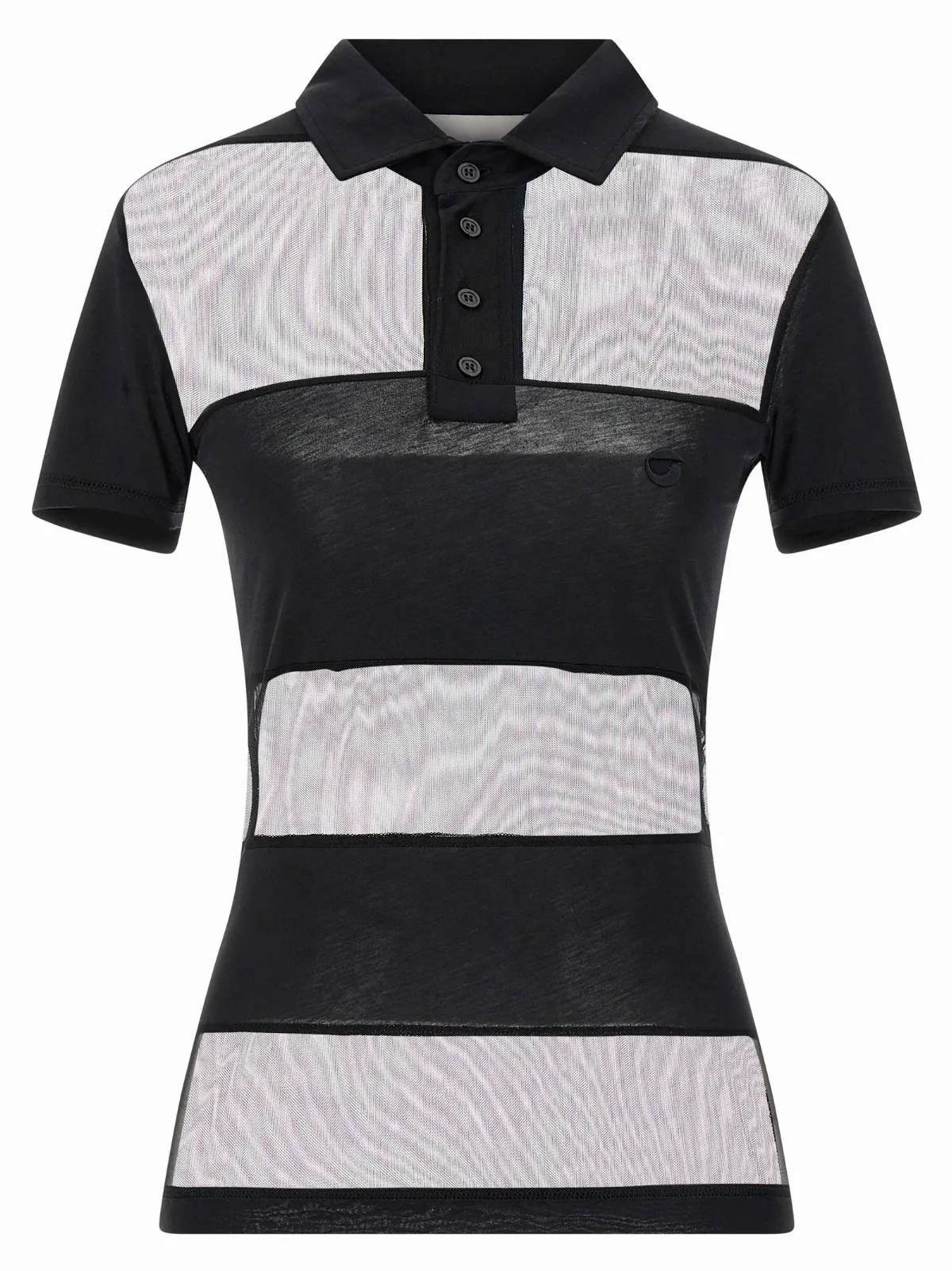 Sheer Striped Polo