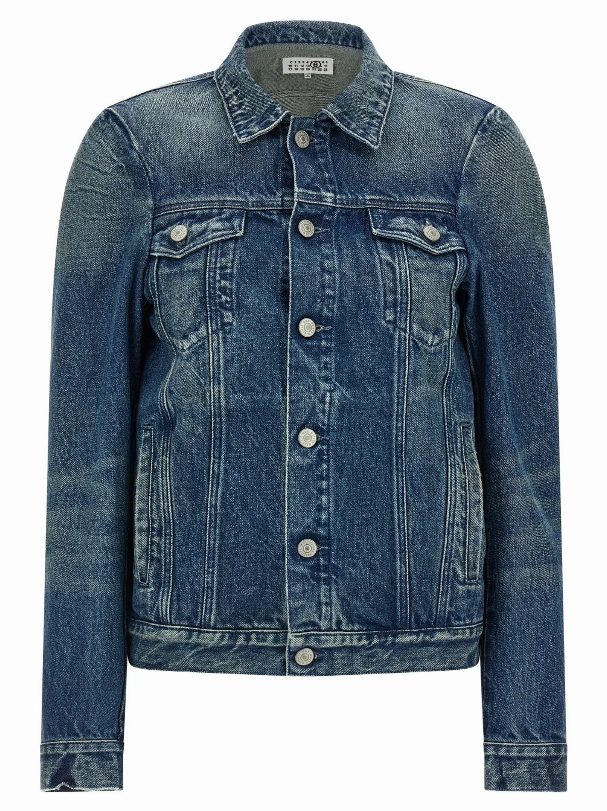 Stone-Washed Cotton Denim Jacket