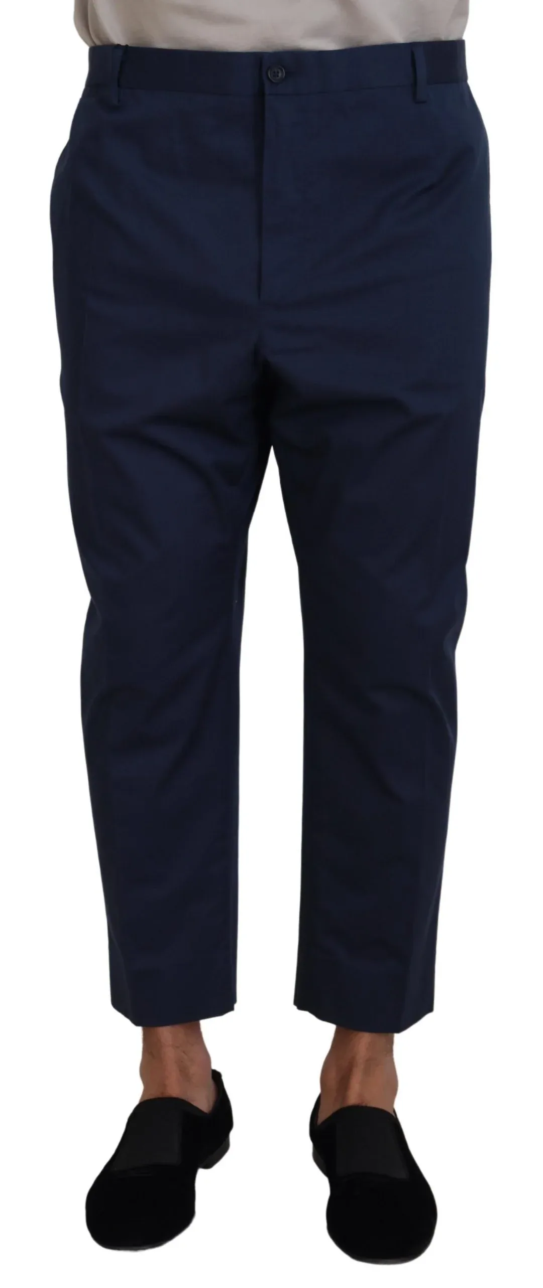 Cropped Wool-Blend Trousers