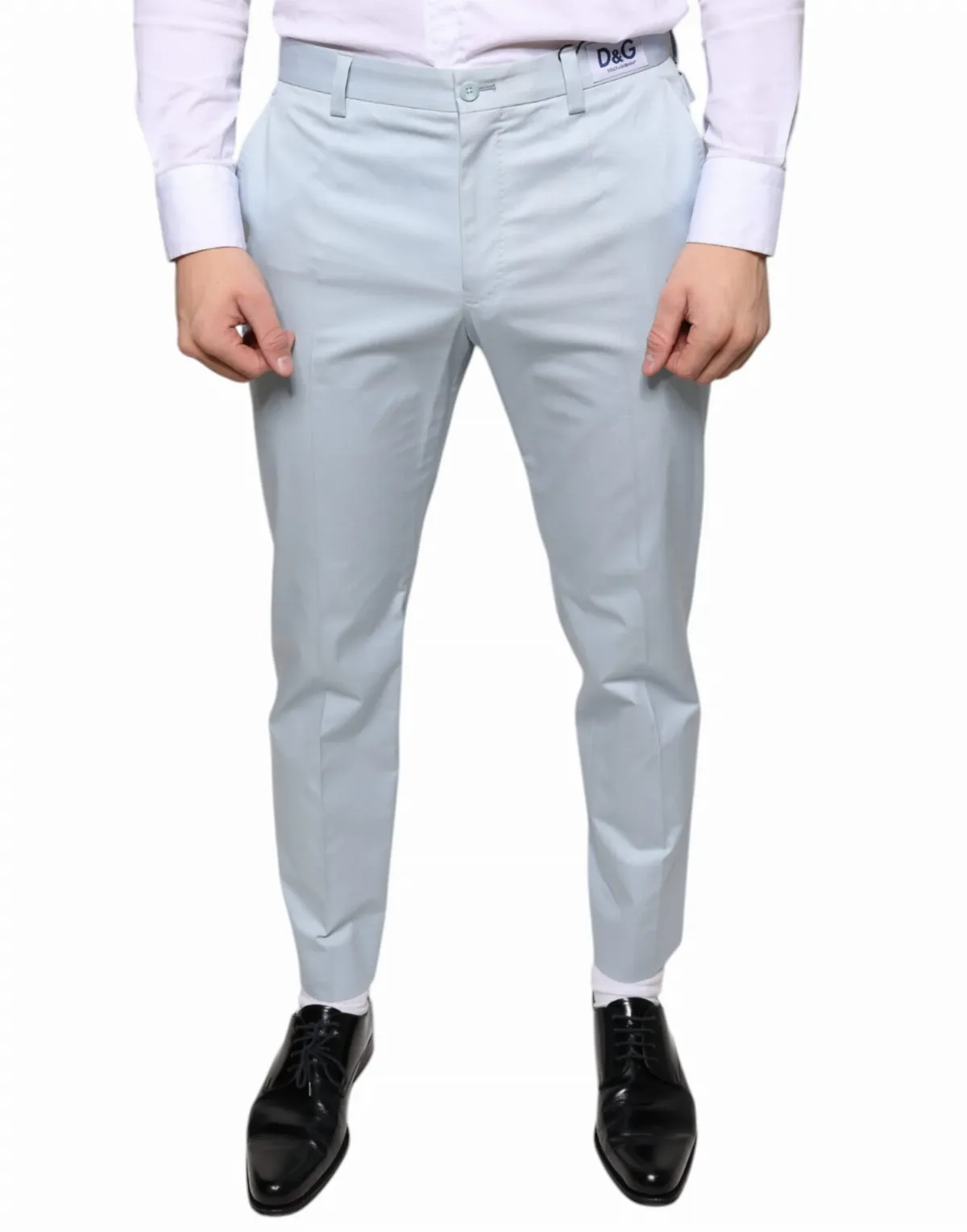 Cotton-Elastane Dress Trousers