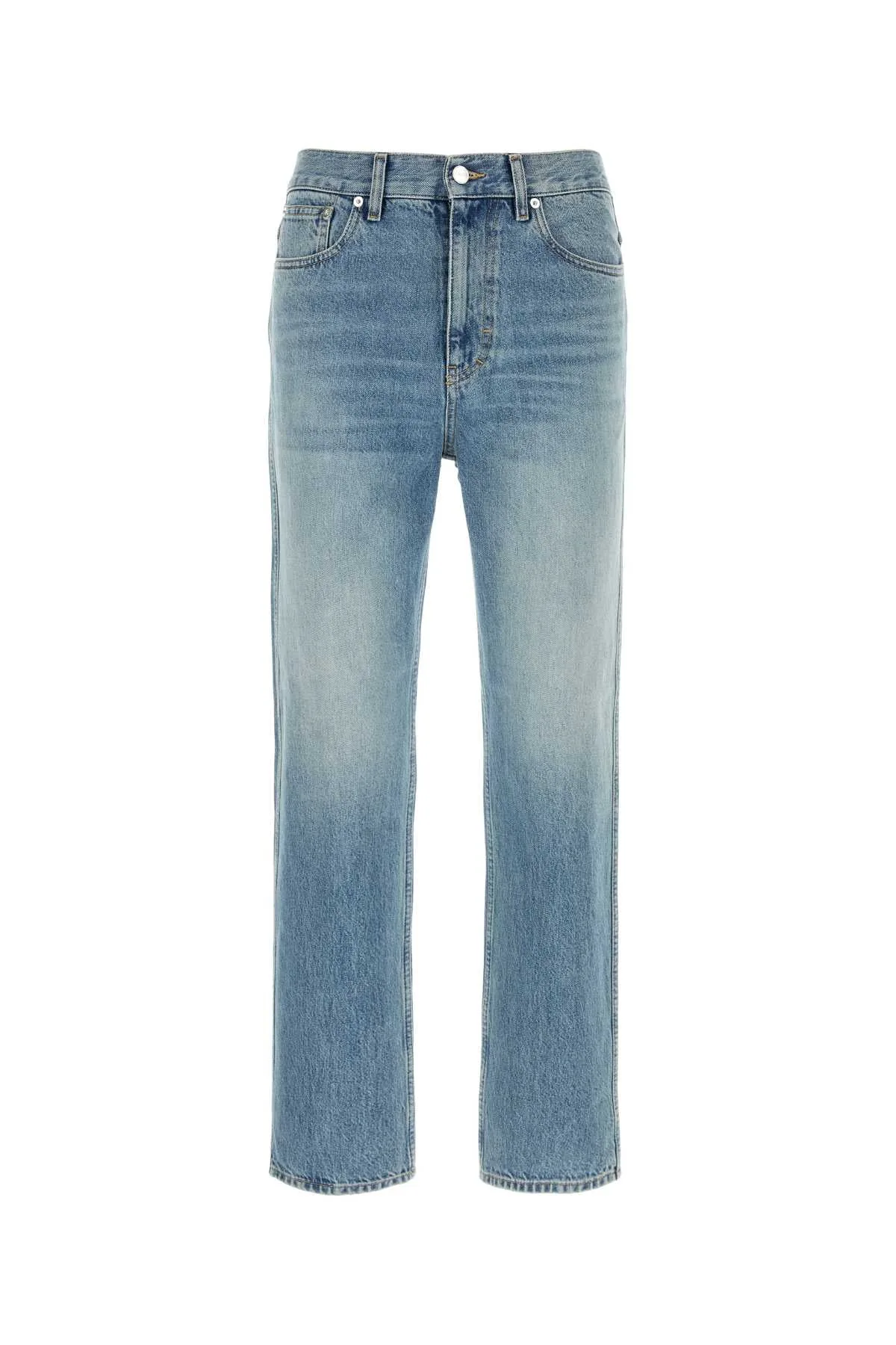 Straight-Leg Denim Jeans