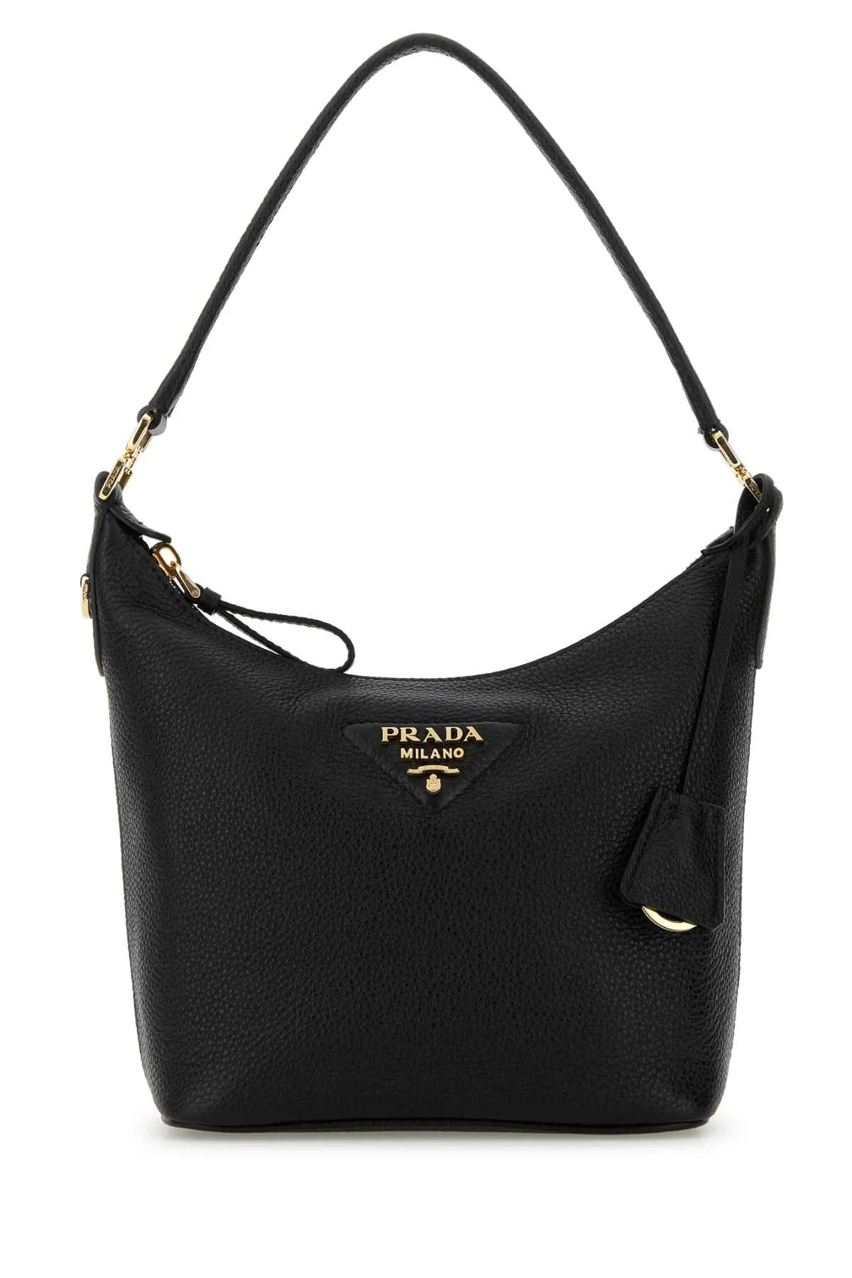 Textured Deer Leather Shoulder Bag
